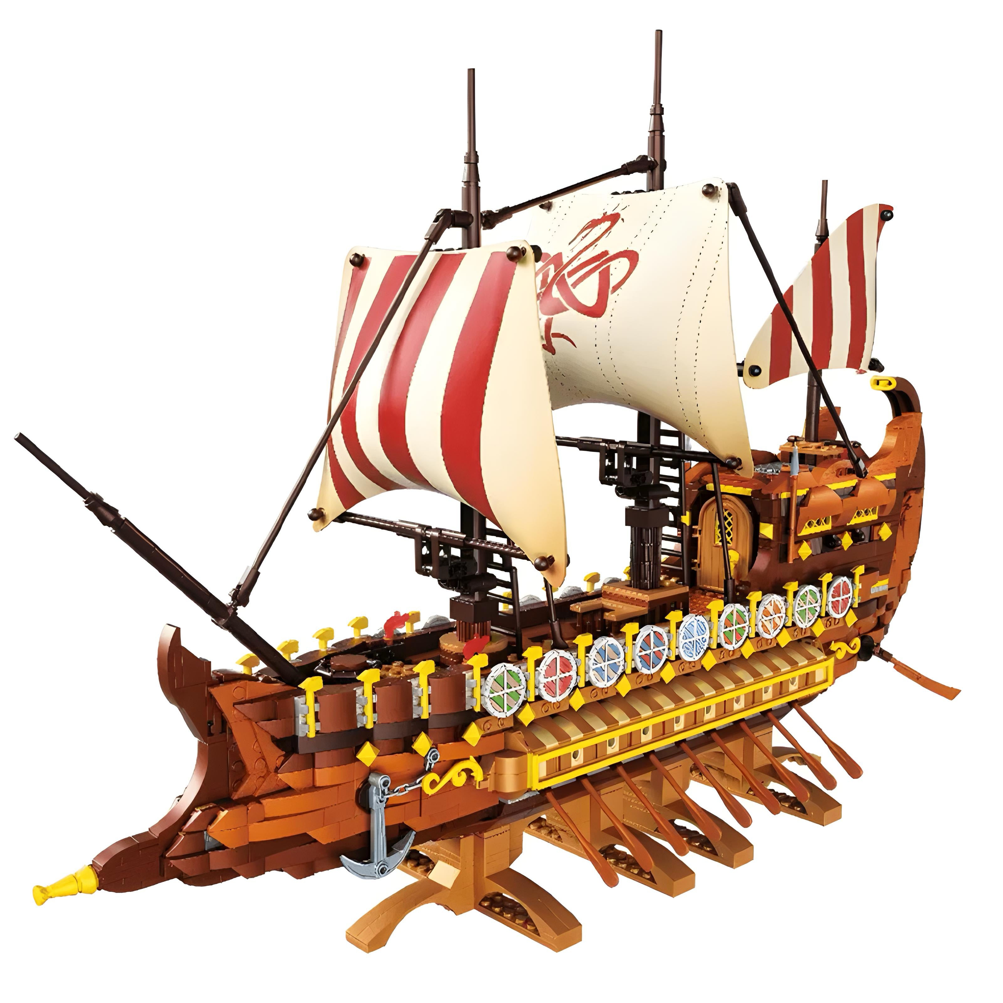 Ancient Viking Warship | 2074pcs | Block World