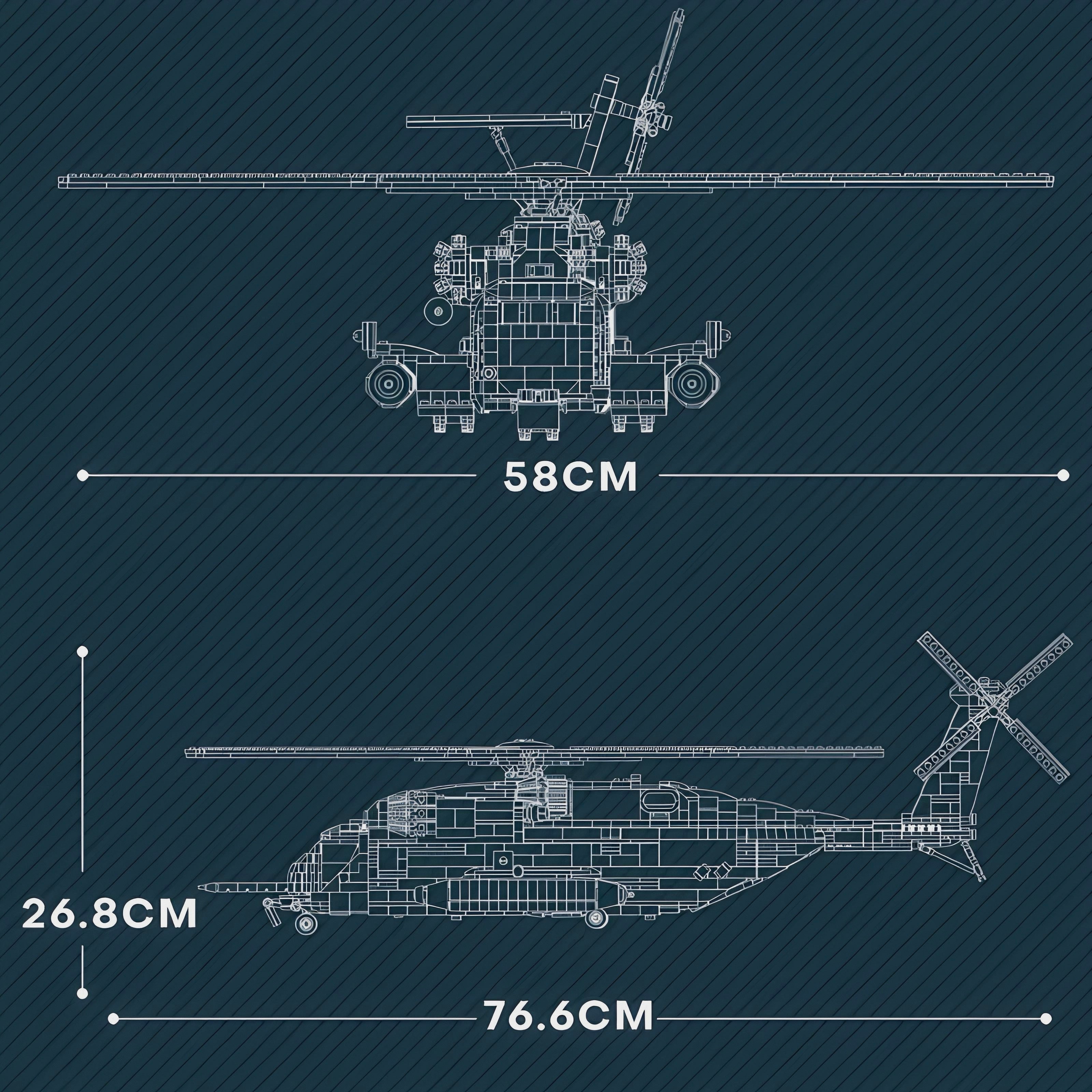 Ch-53 Transport Helicopter | 2192pcs