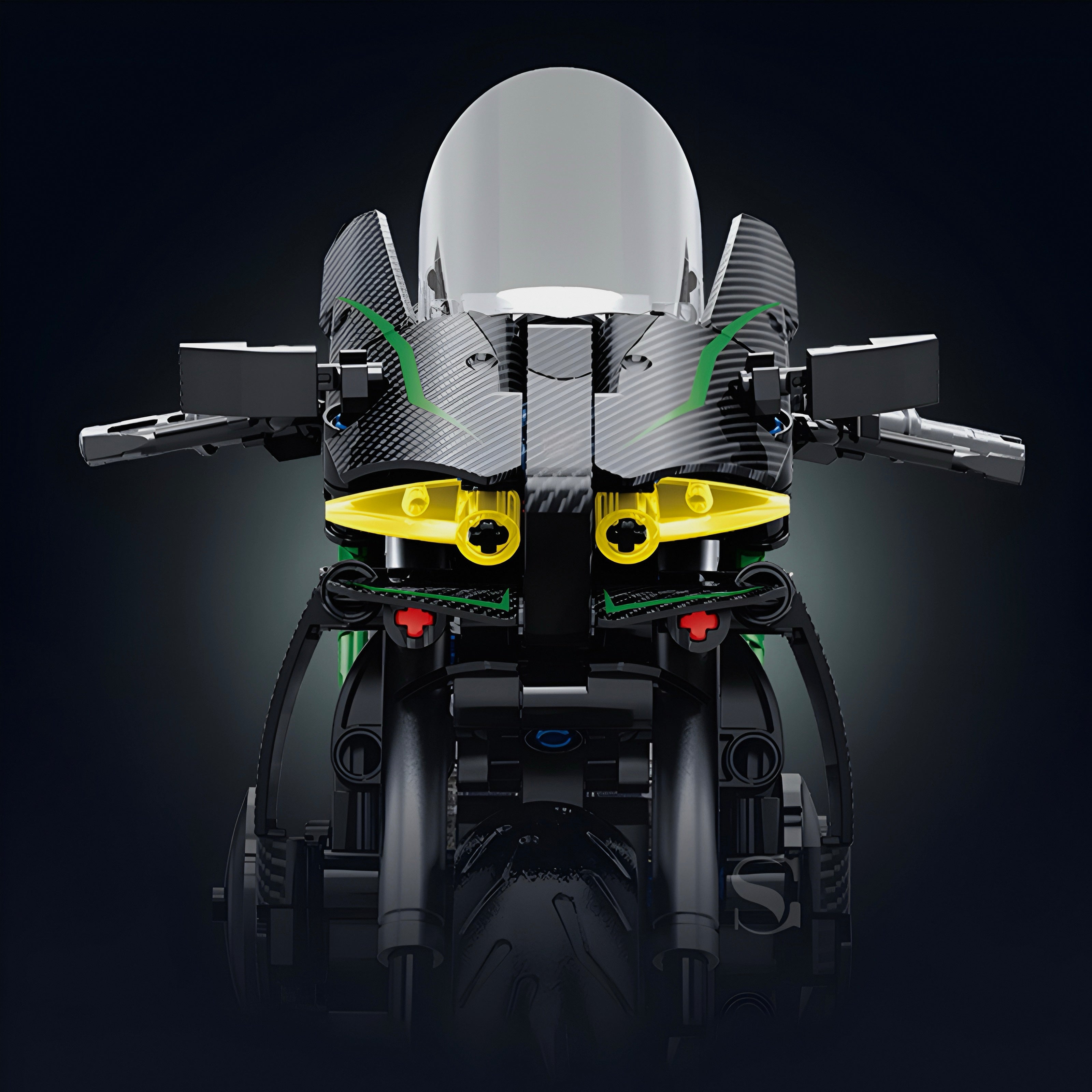 Carbon Fiber Japanese Motorbike | 512pcs | Block World