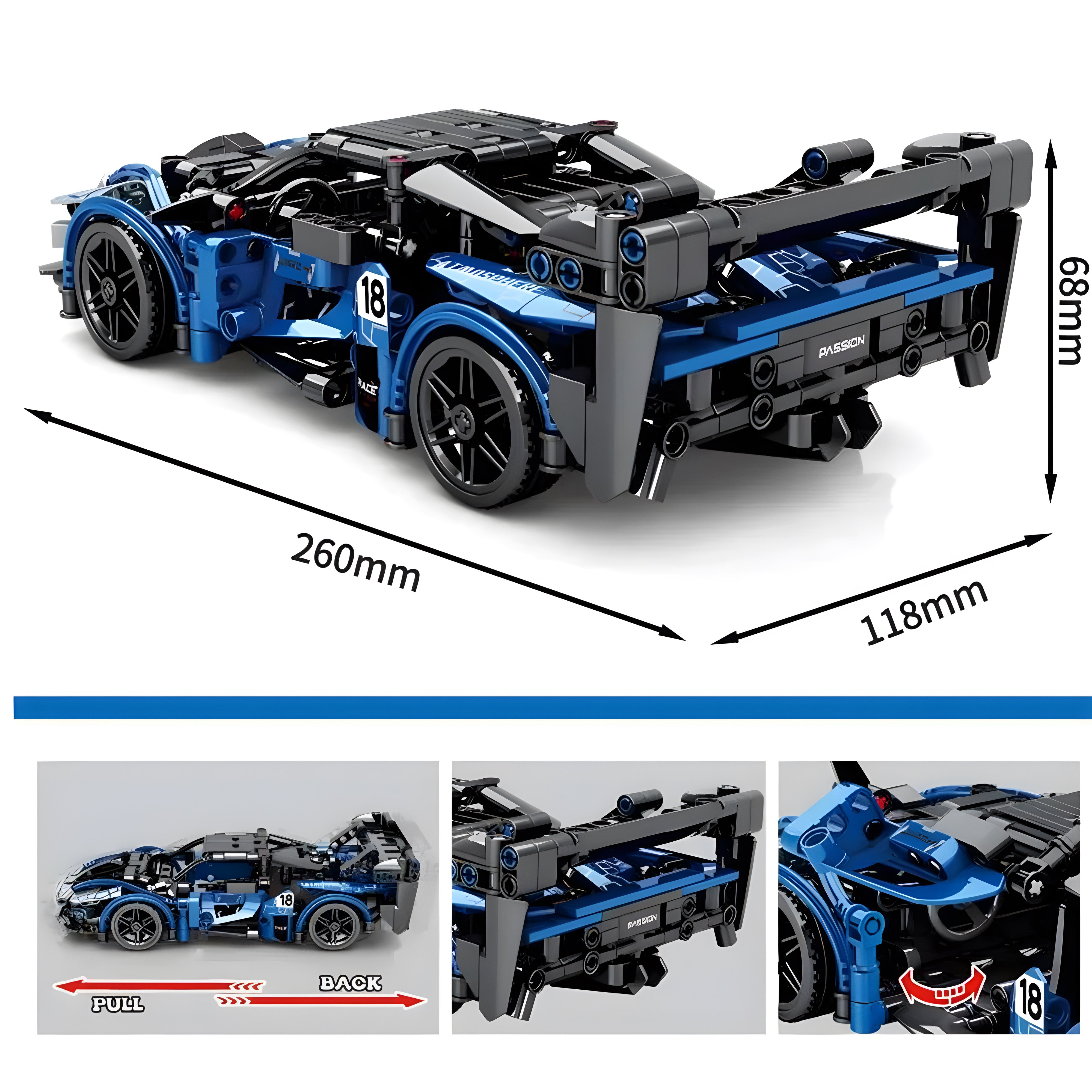 Ayrton's Hypercar | 490pcs | Block World