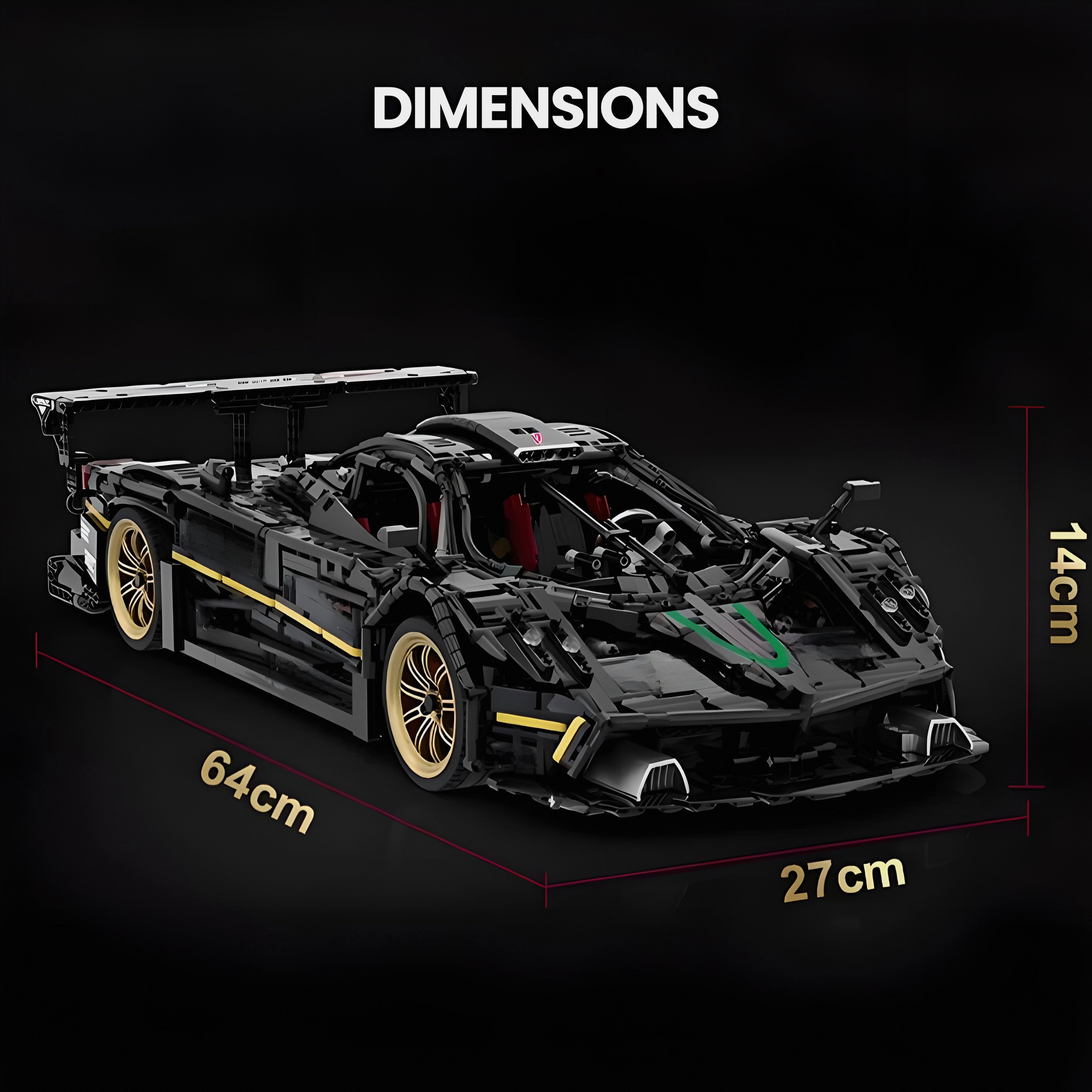 Pagani Zonda R | 4500pcs