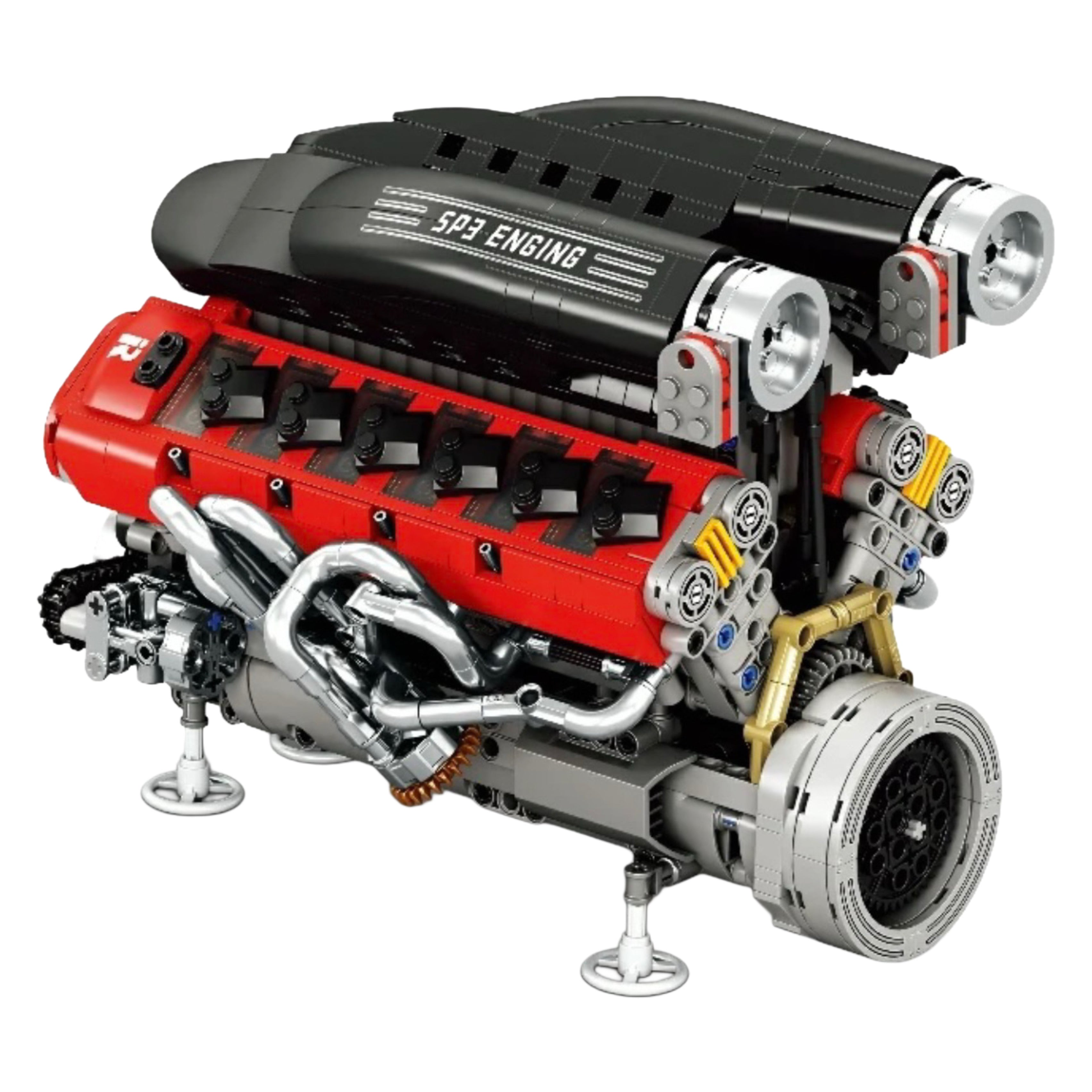Italian V12 Hypercar Engine | 1240pcs | Block World