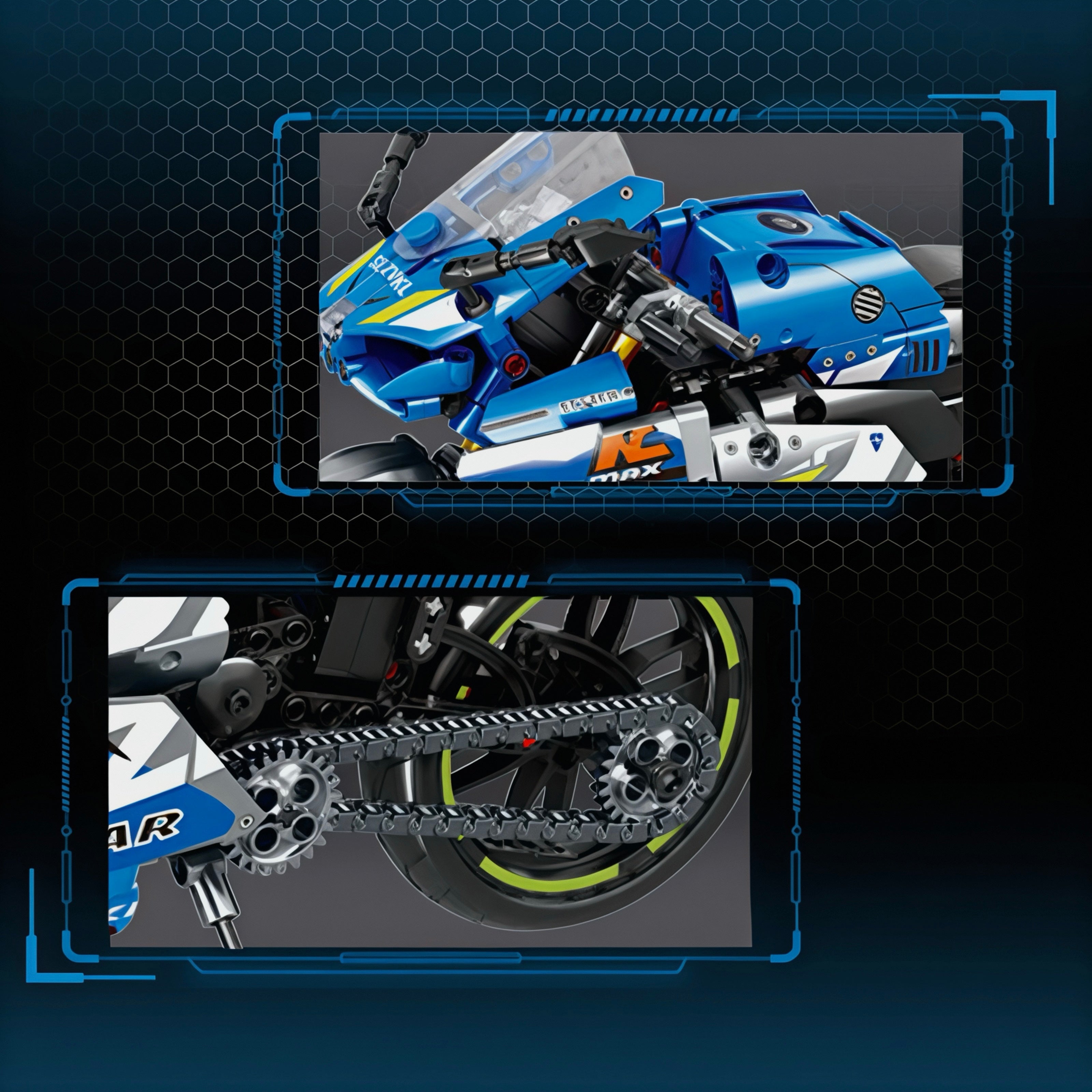 GSX-R600 Racing Icon | 822pcs | Block World