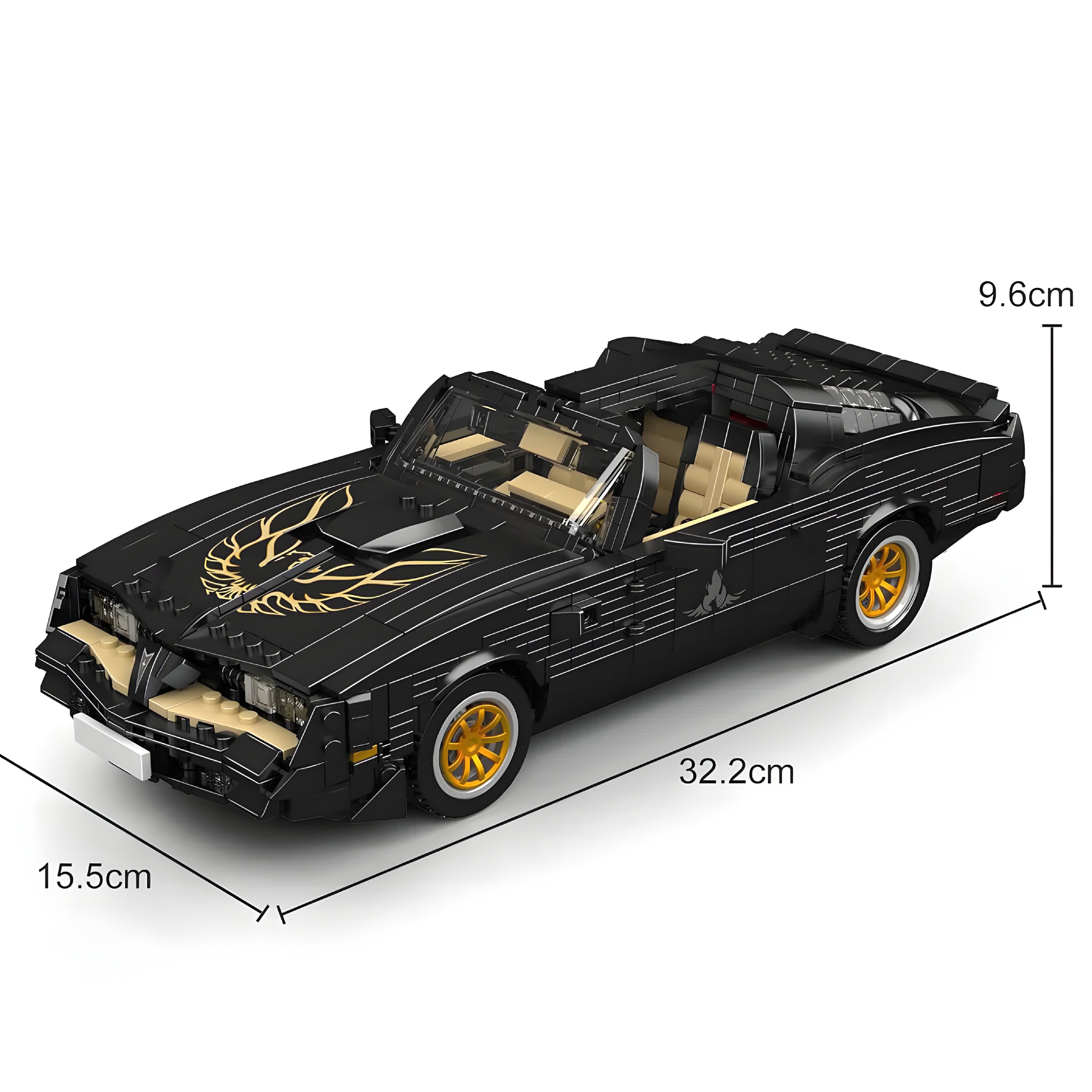 70s Convertible American Muscle | 1556pcs | Block World