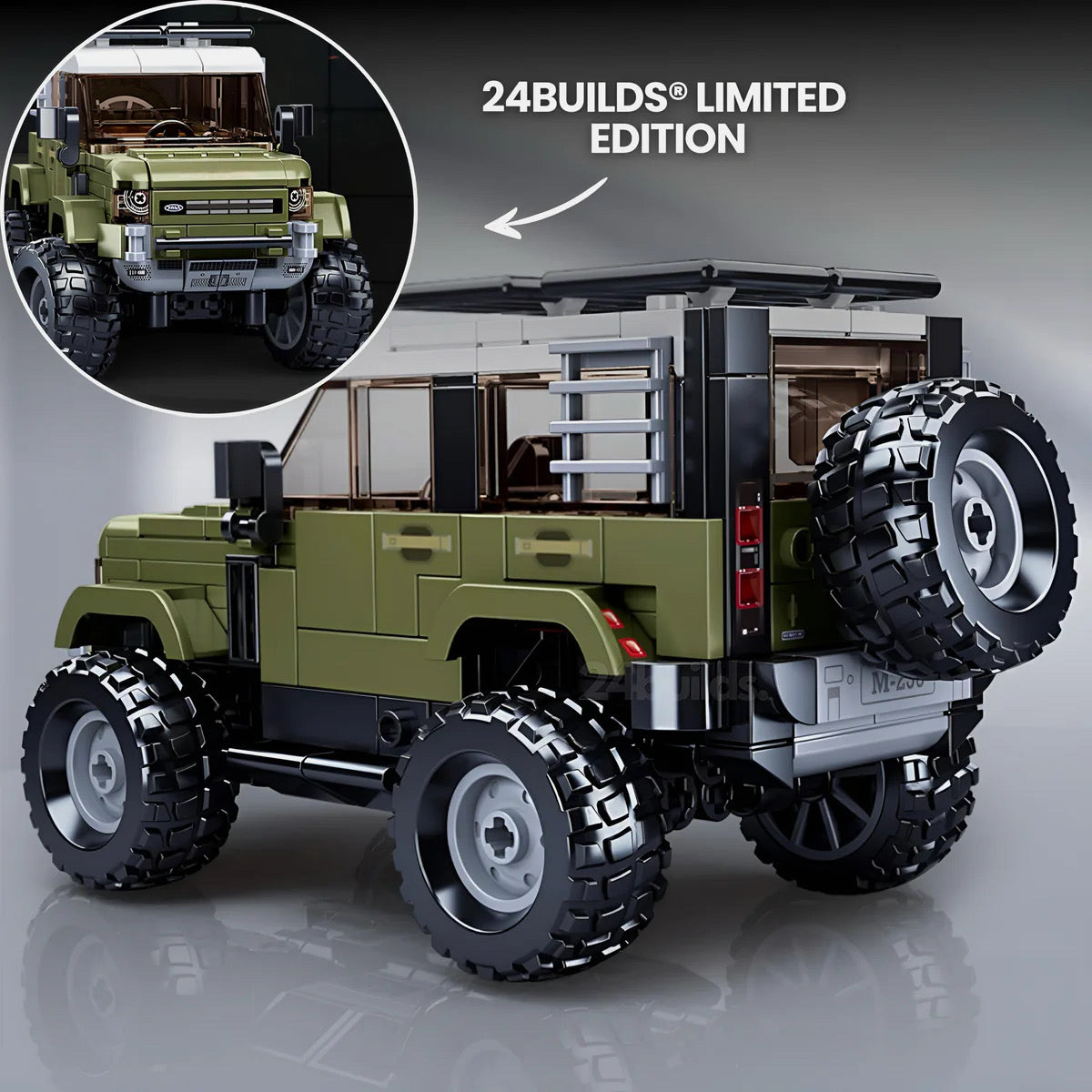 24builds® Defender 4x4 | 322pcs | Block World