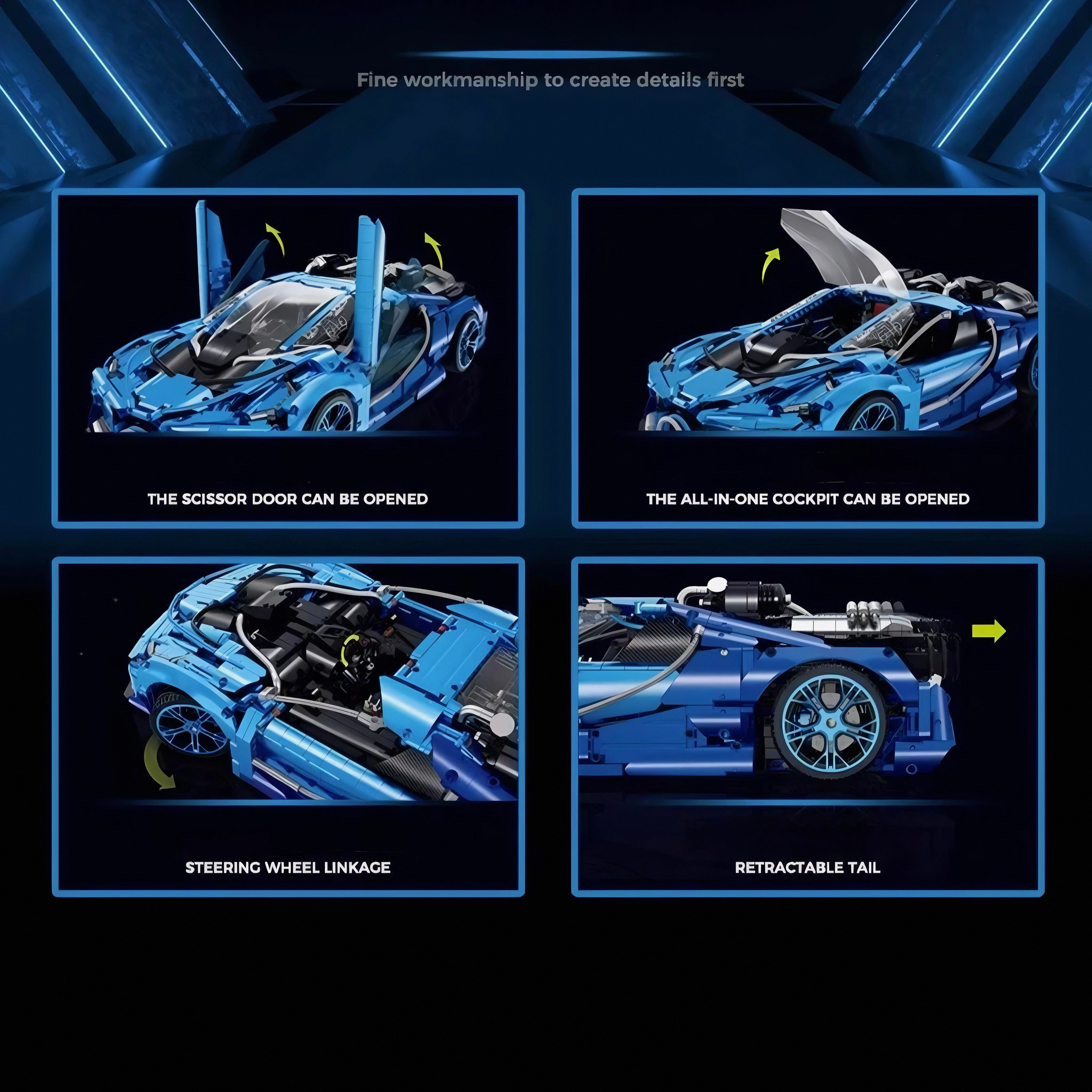 Jet Edition W16 Hypercar | 3686pcs | Block World