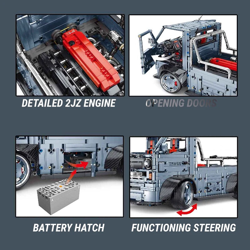 Widebody Japanese 2JZ Truck | 2492pcs