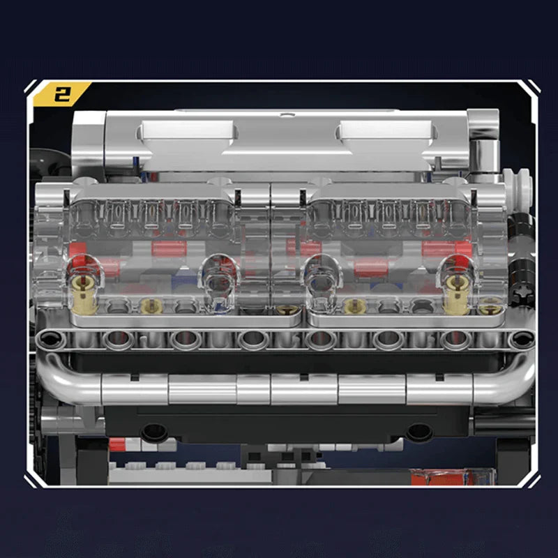 Motorised V8 Engine | 534pcs