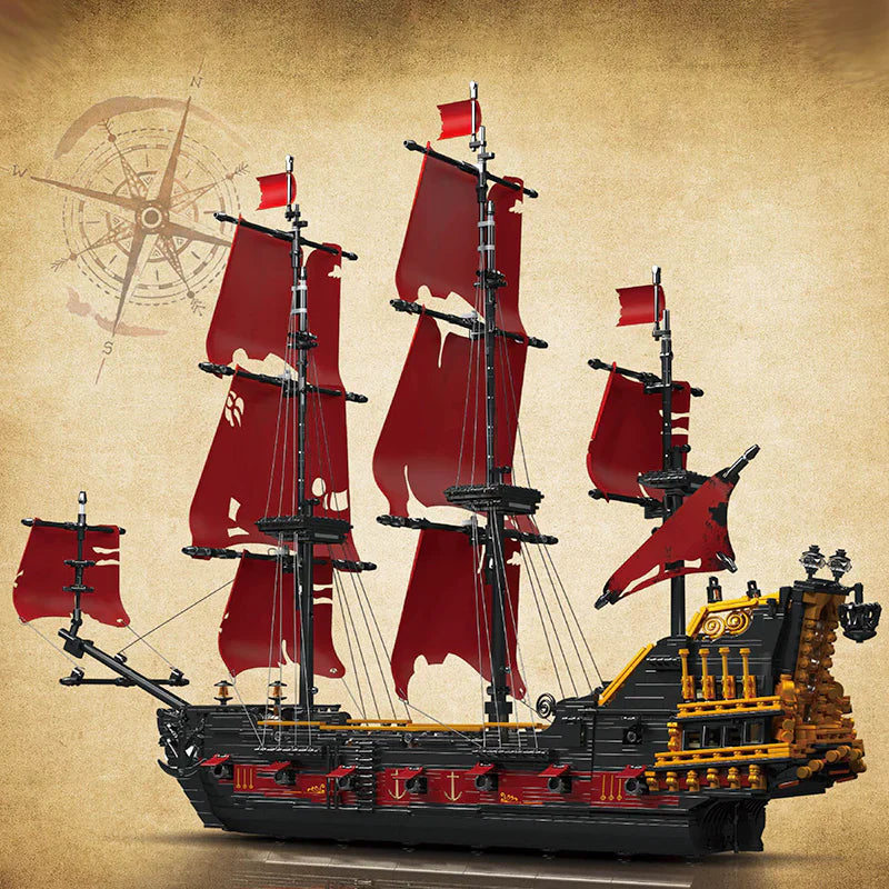 18th Century Pirate Ship | 3138pcs | Block World