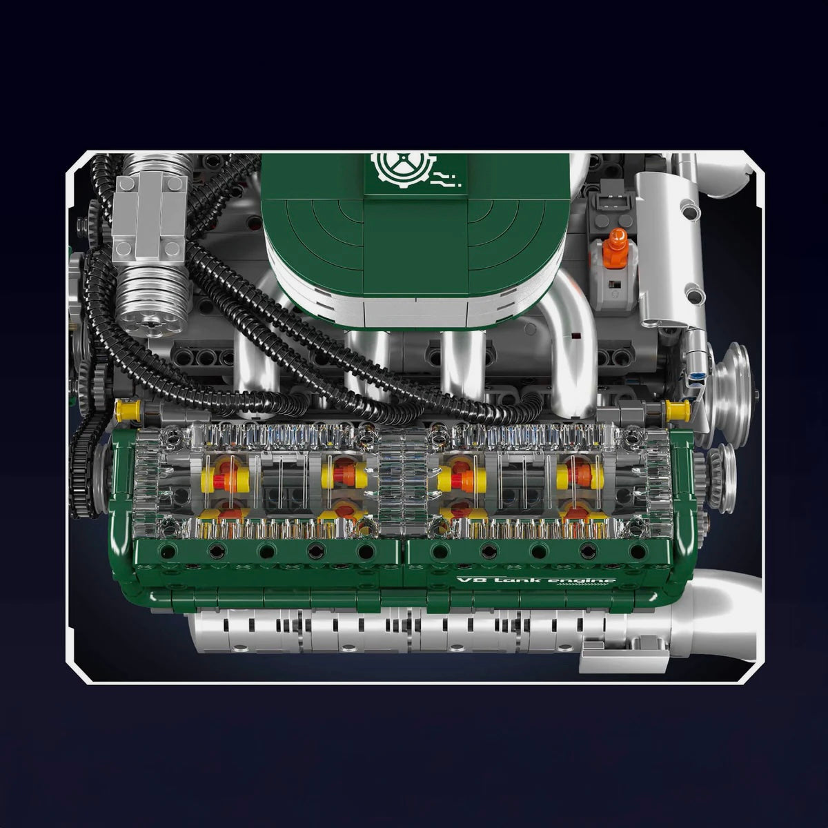 Motorised V8 Tank Engine | 2250pcs