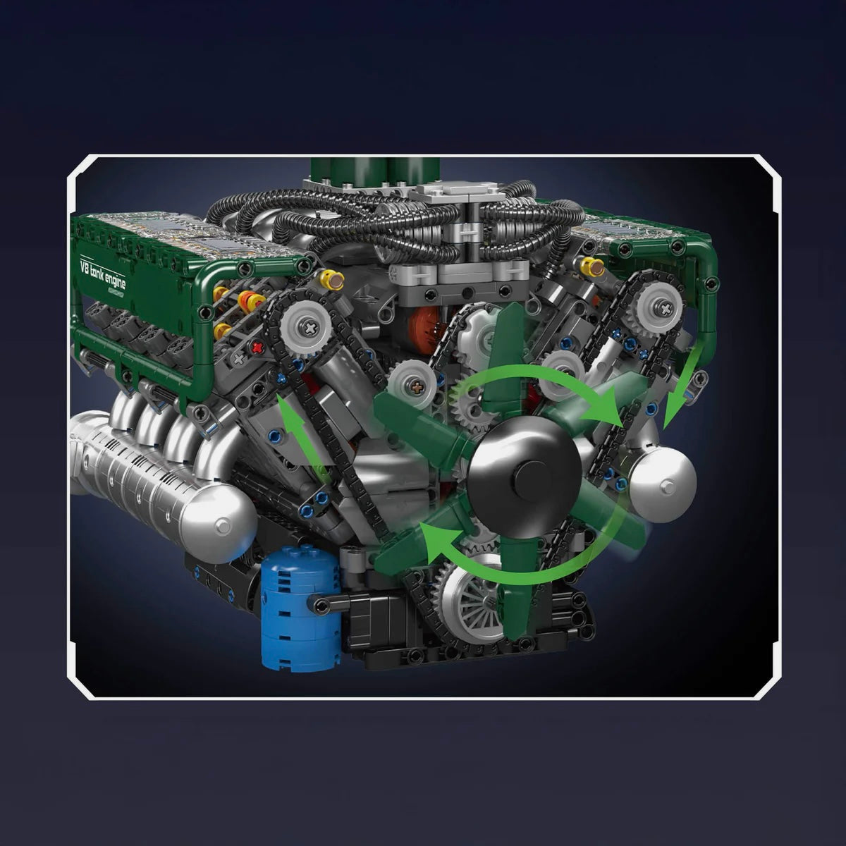 Motorised V8 Tank Engine | 2250pcs