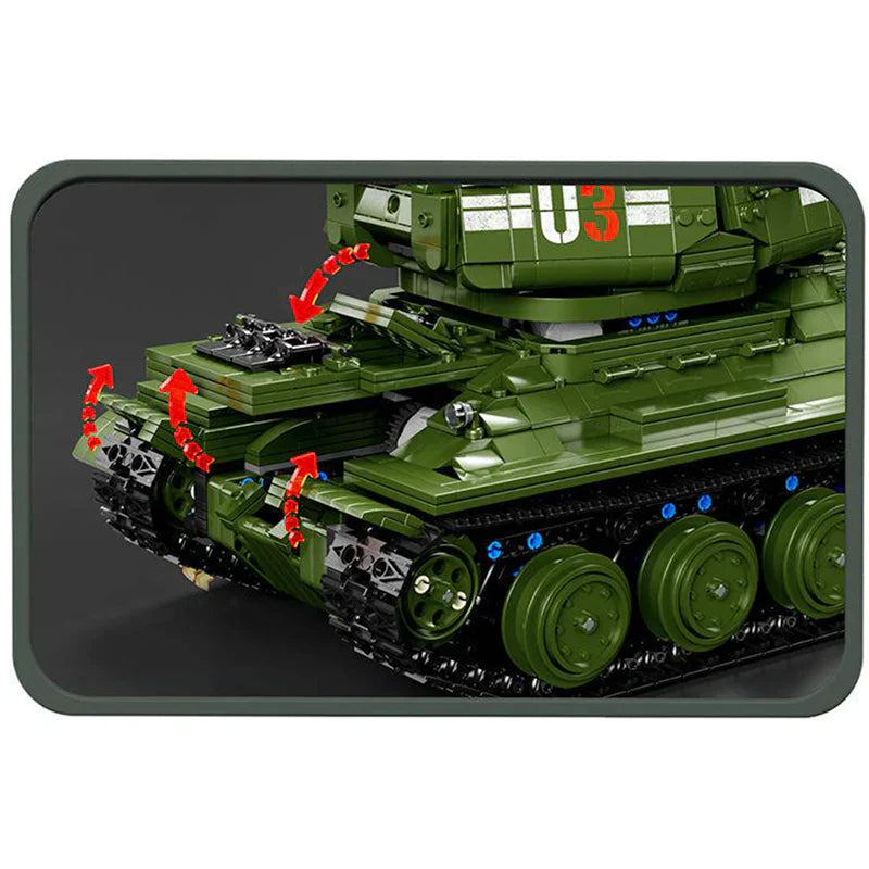 Remote Controlled T34 Tank | 2052pcs