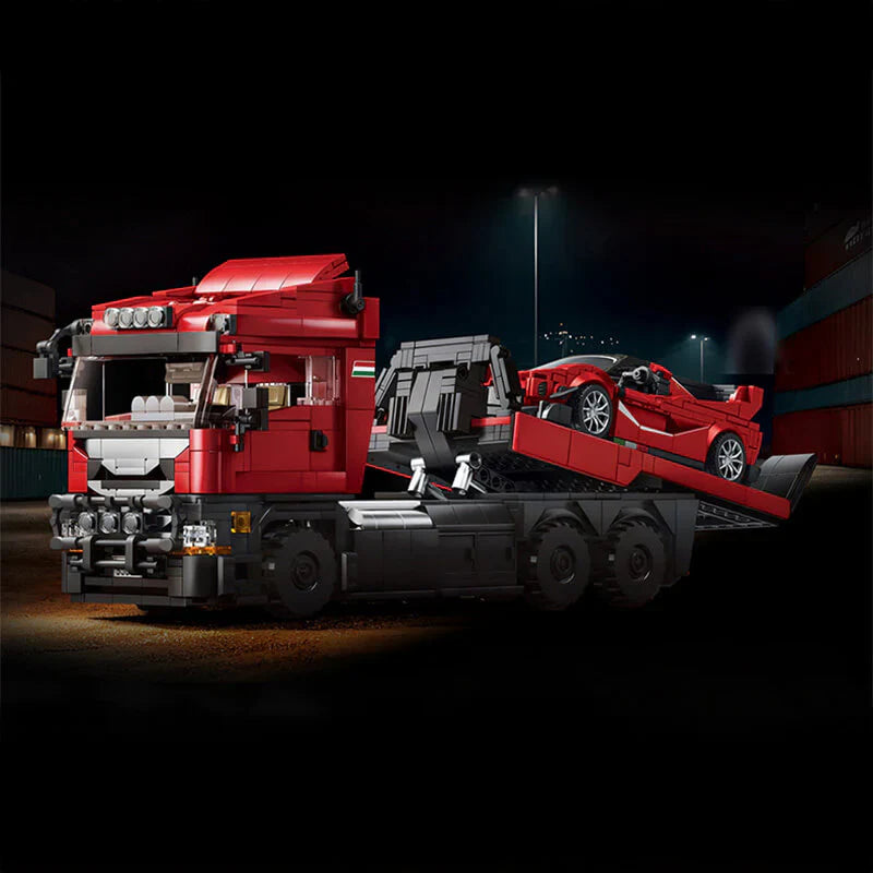 Italian Hypercar Transporter Bundle | 1728pcs | Block World