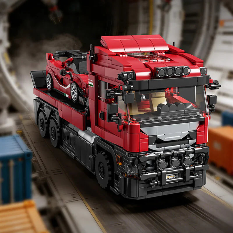 Italian Hypercar Transporter Bundle | 1728pcs | Block World