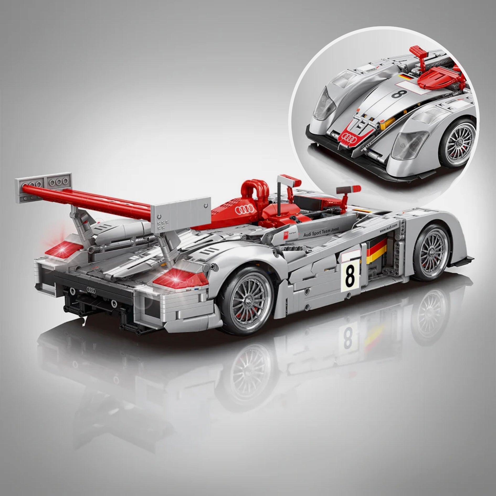 Audi R8 LMP 2000 | 2426pcs | Block World