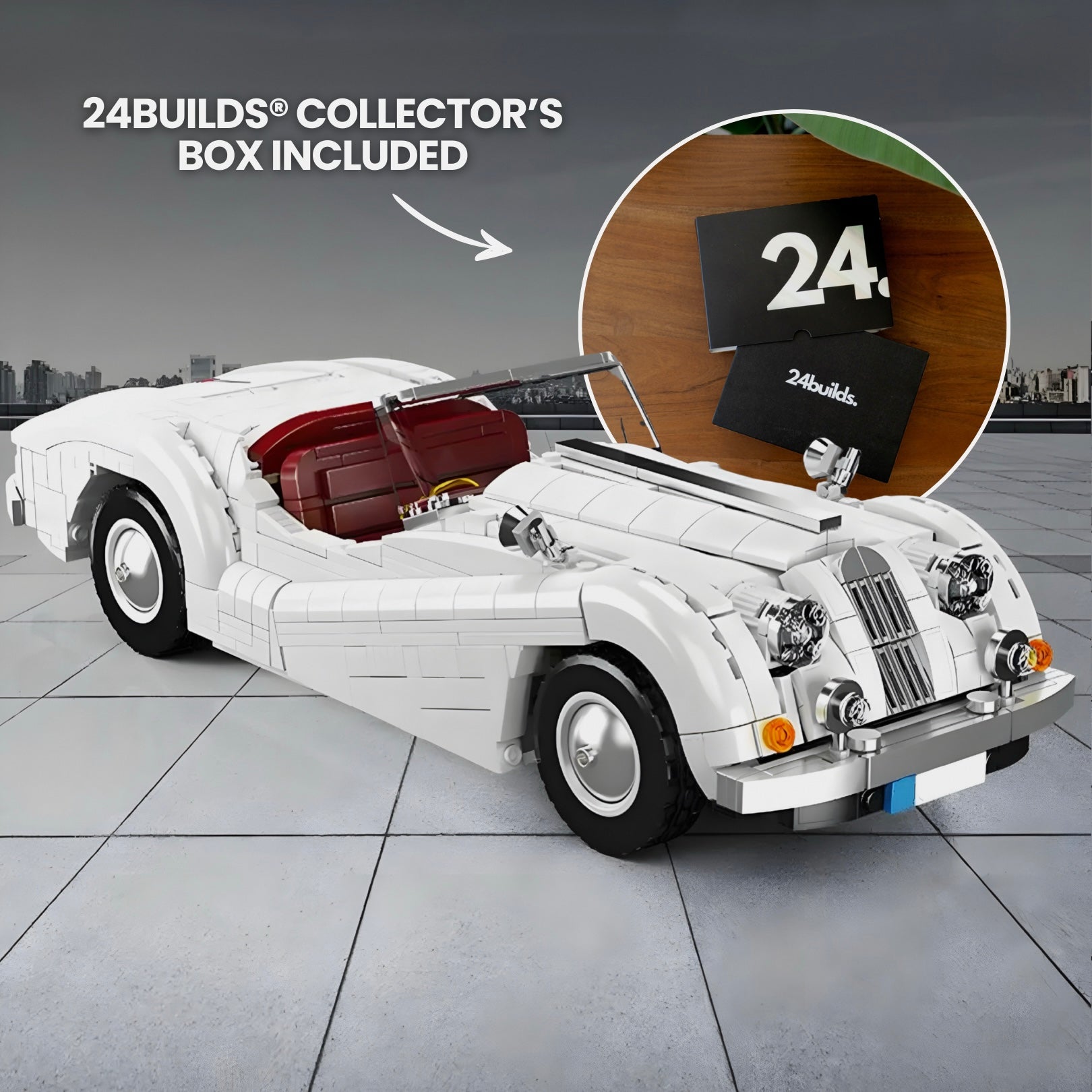 50s British Roadster | 1302pcs | Block World