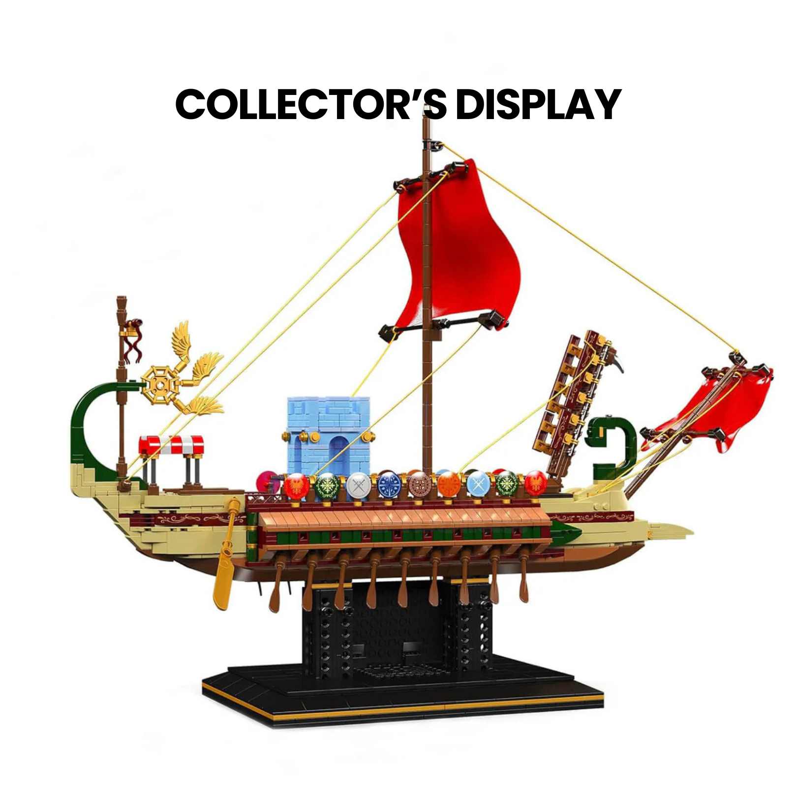 Golden Age Pirate Warship | 1466pcs | Block World