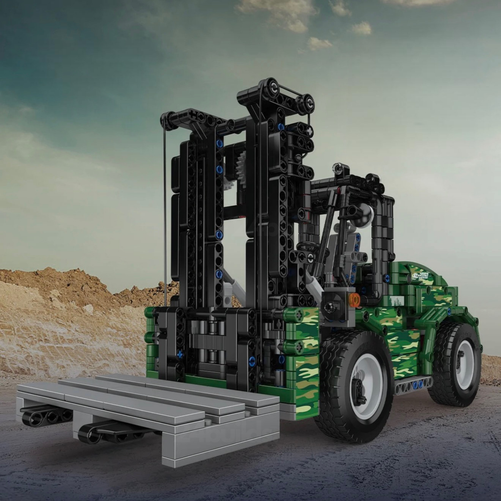 Heavy Duty Military Forklift | Block World