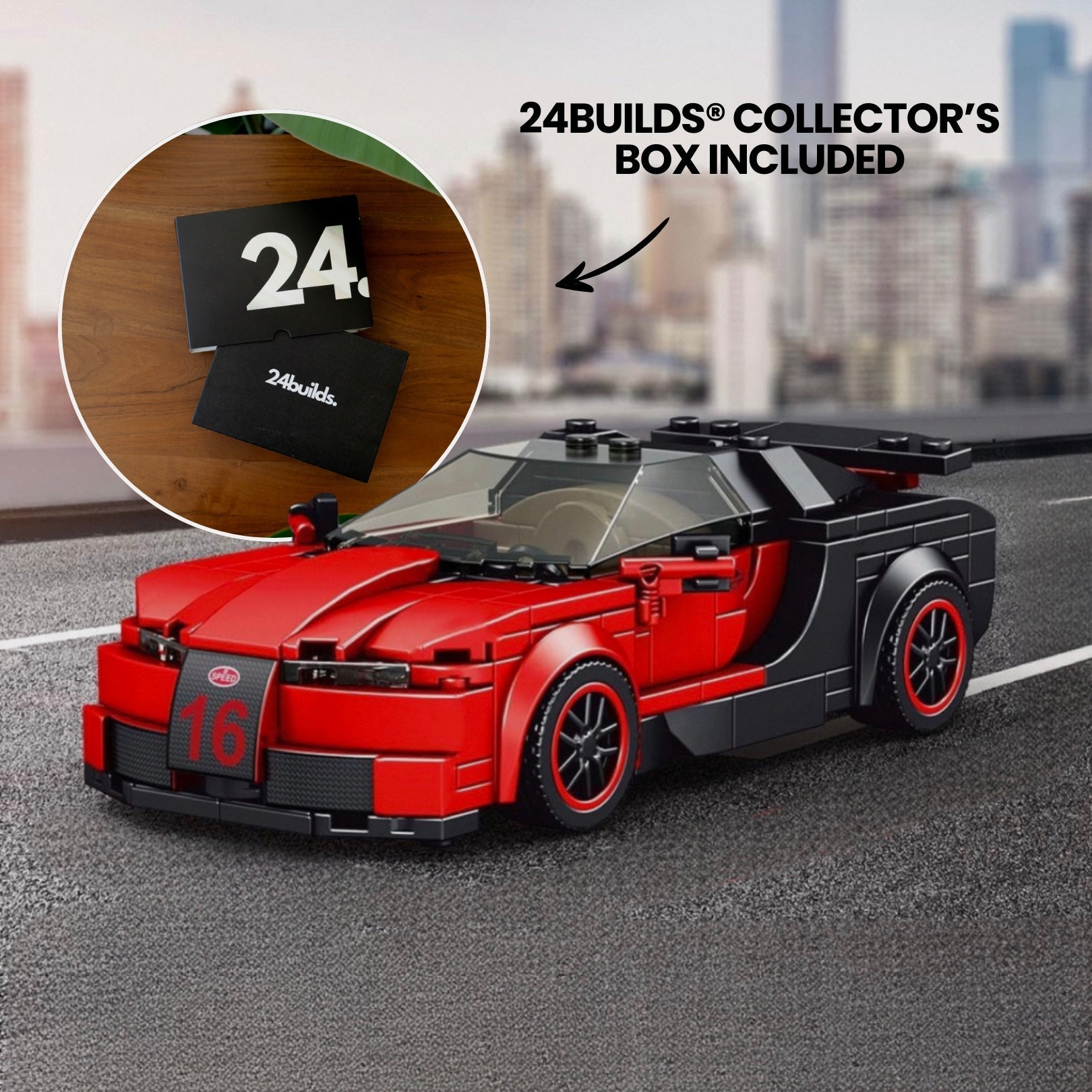 24builds® Veyron | 374pcs | Block World