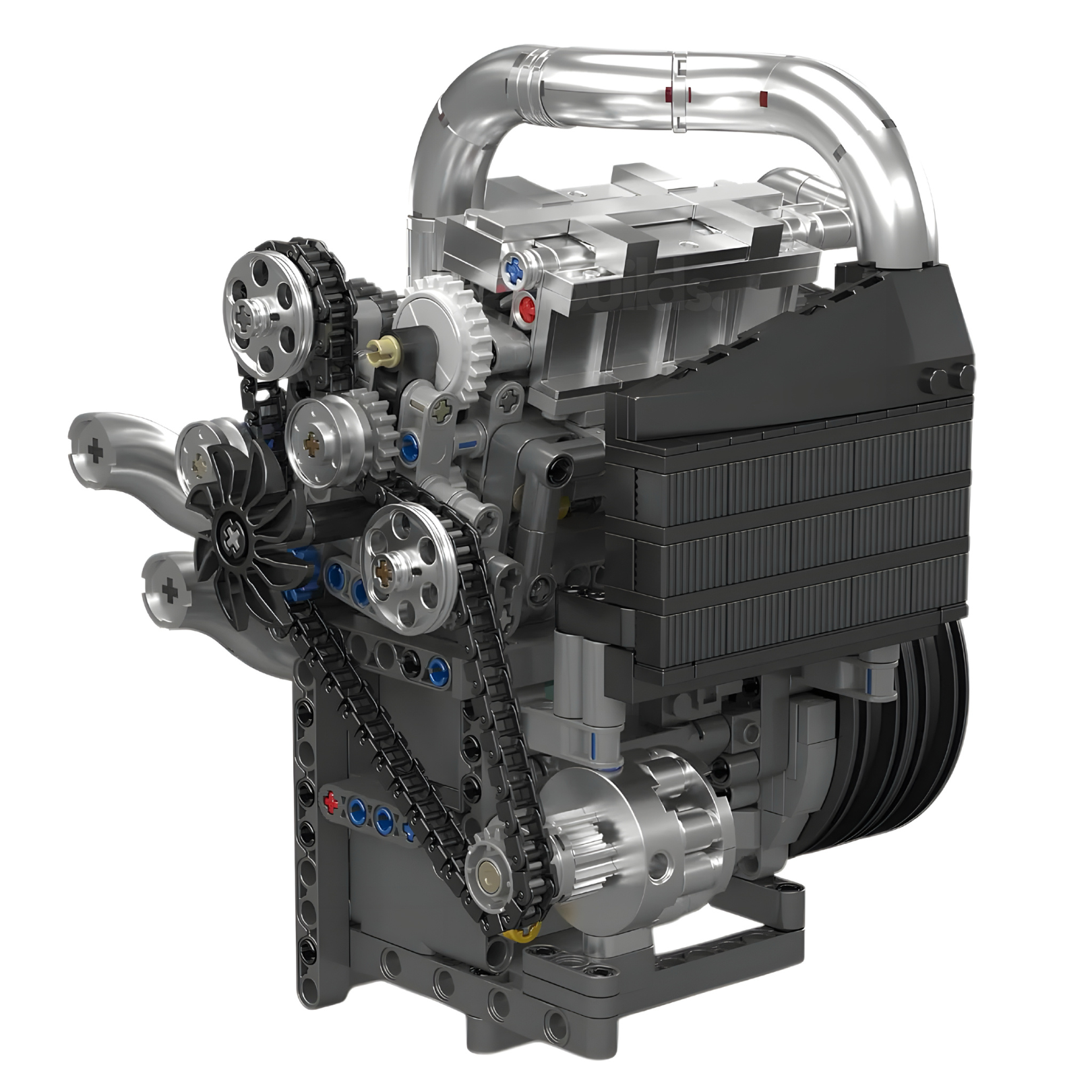 Motorised Swedish Hypercar Engine | 738pcs