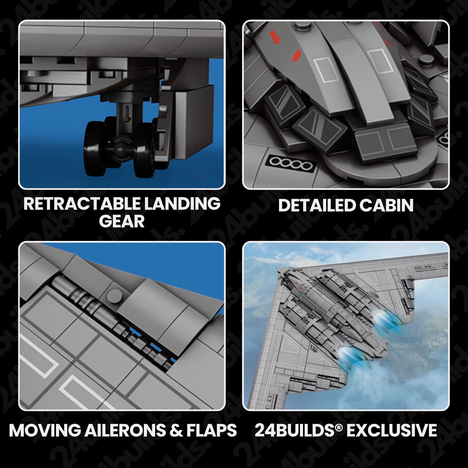 B2 Strategic Bomber | 2064pcs | Block World