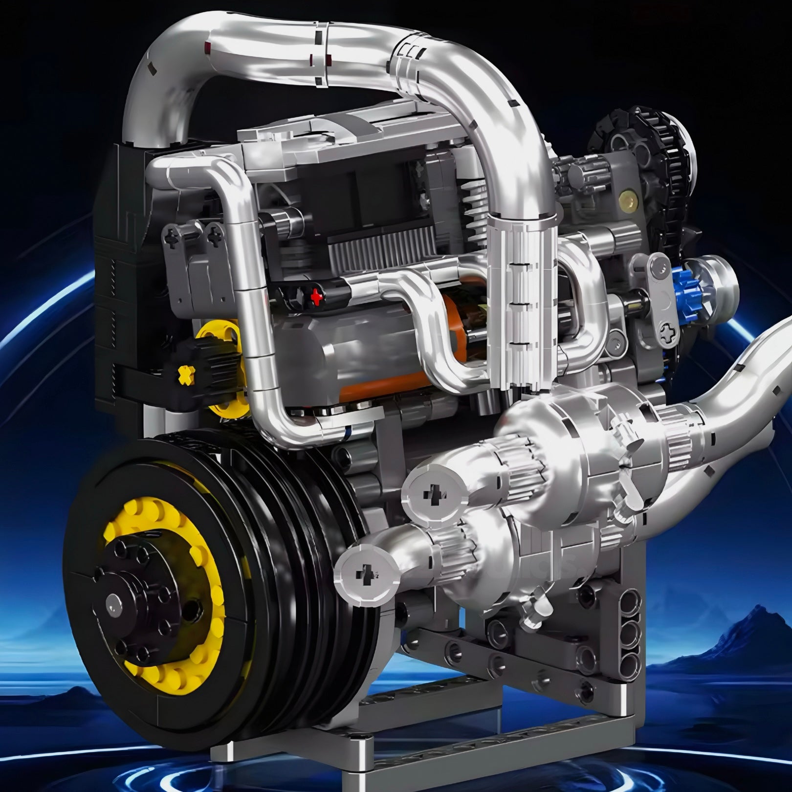 Motorised Swedish Hypercar Engine | 738pcs