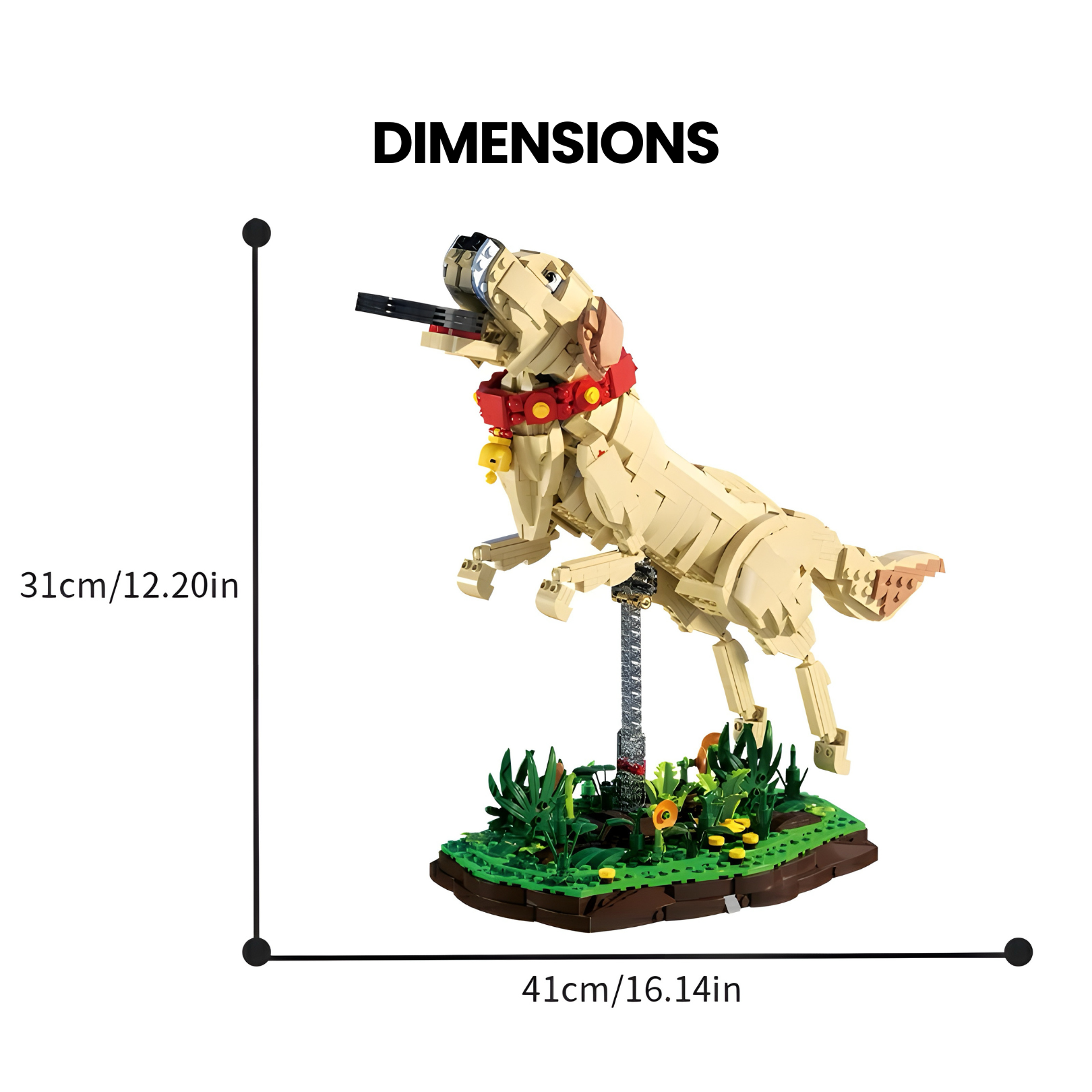 Labrador Retriever | 1258pcs | Block World