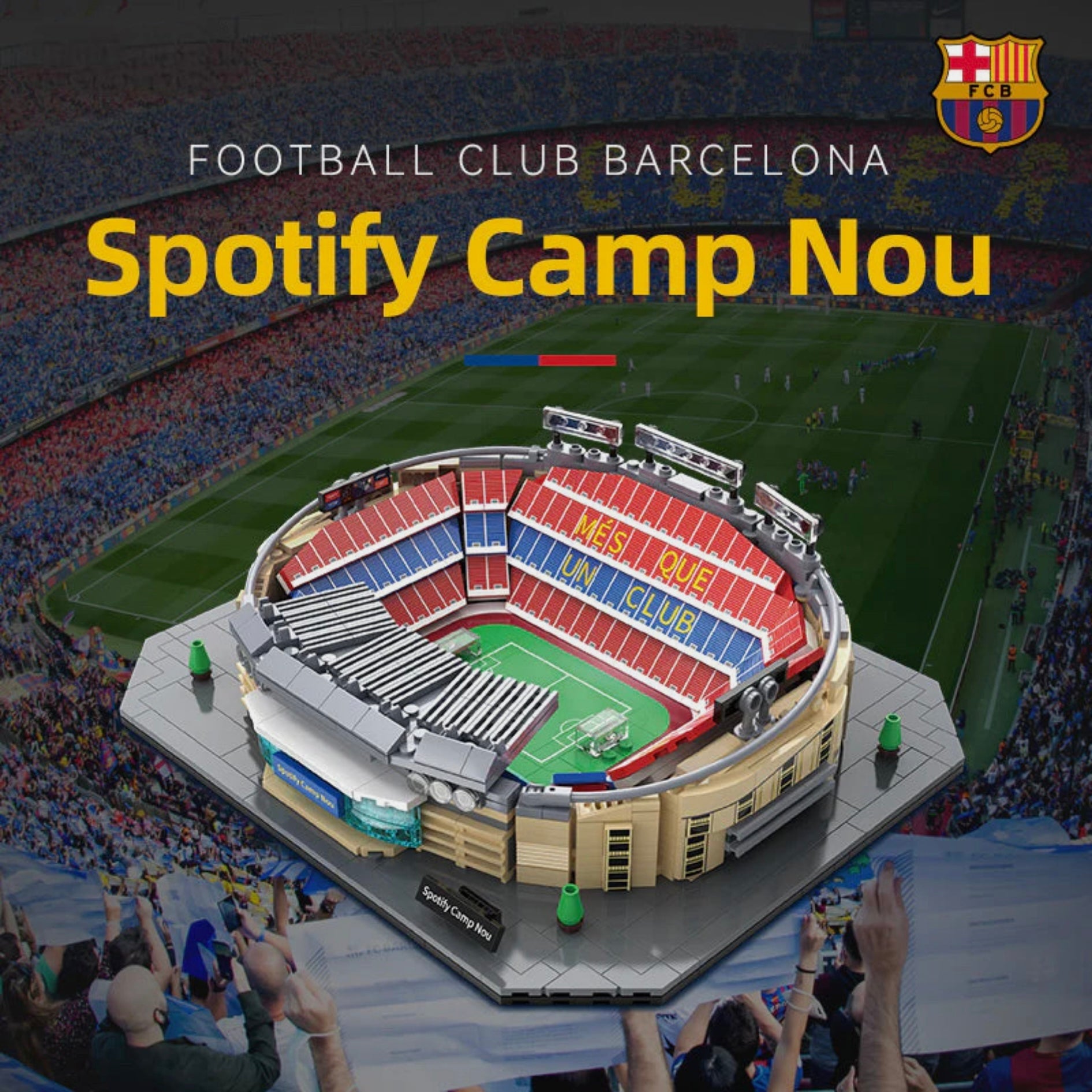 FC Barcelona Spotify Camp Nou | 728pcs | Block World