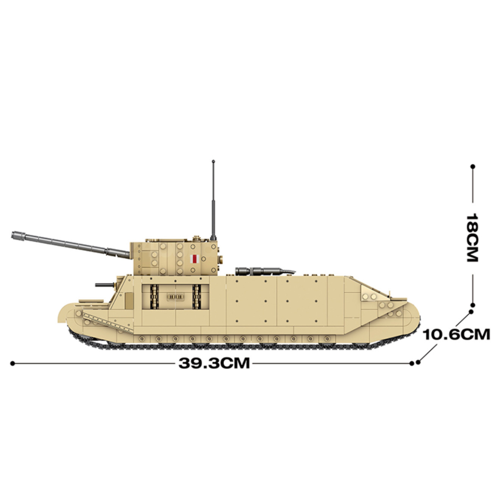 Tog II Behemoth Tank | 1426pcs