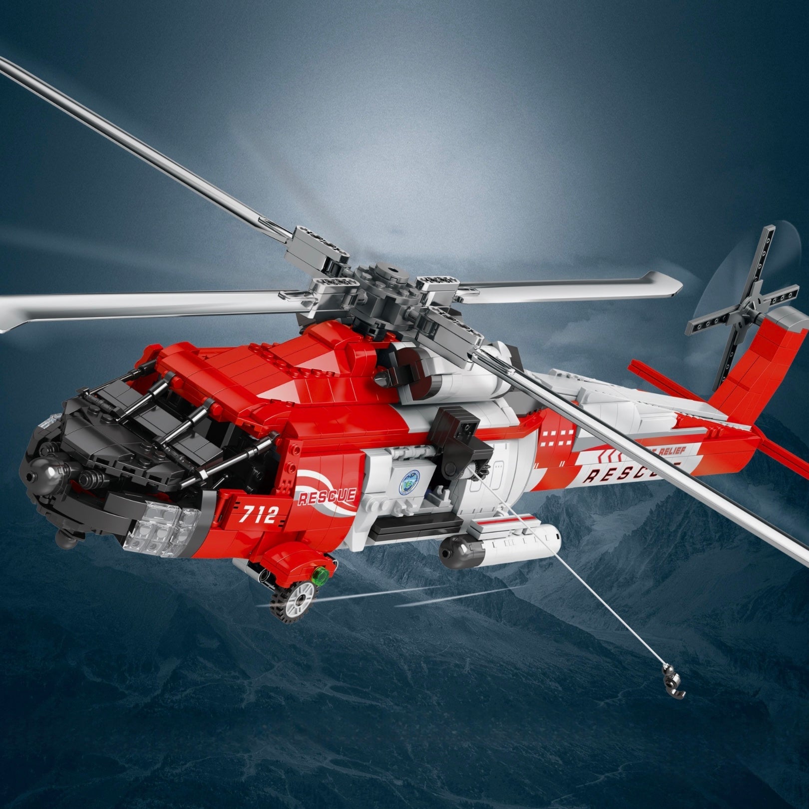 HH-60J Rescue Helicopter | 1138pcs | Block World