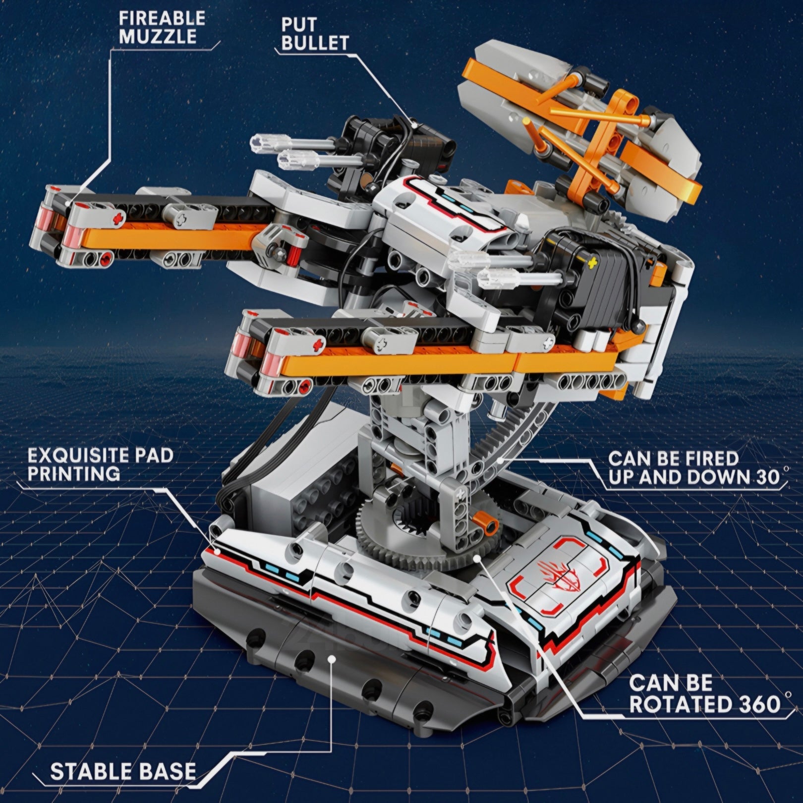 Intergalactic Defense Cannon | 852pcs | Block World