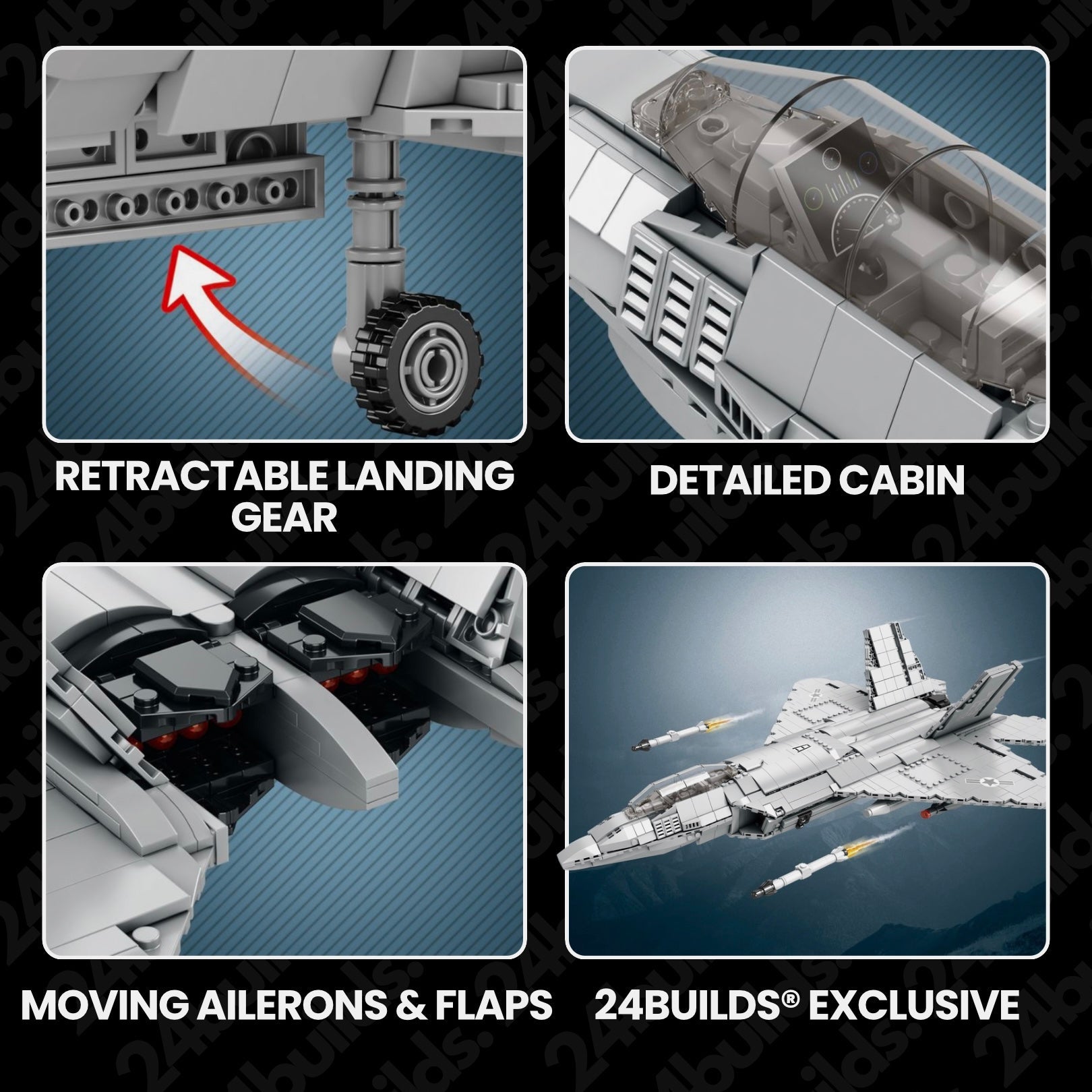 F-22 Raptor | 1836pcs | Block World