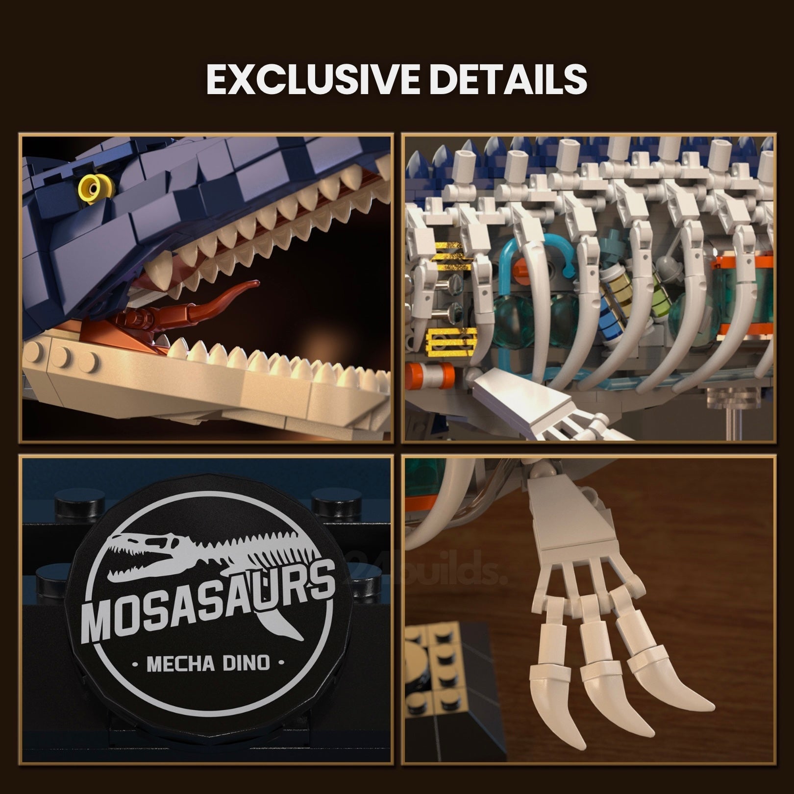 Cyber Mosasaurus | 1028pcs | Block World