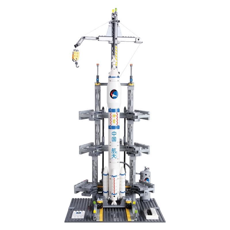 CZ-2F Space Rocket Launch Station | 822pcs | Block World