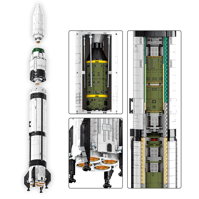 Dong Fang Hong CZ-1 Launch | 2146pcs | Block World