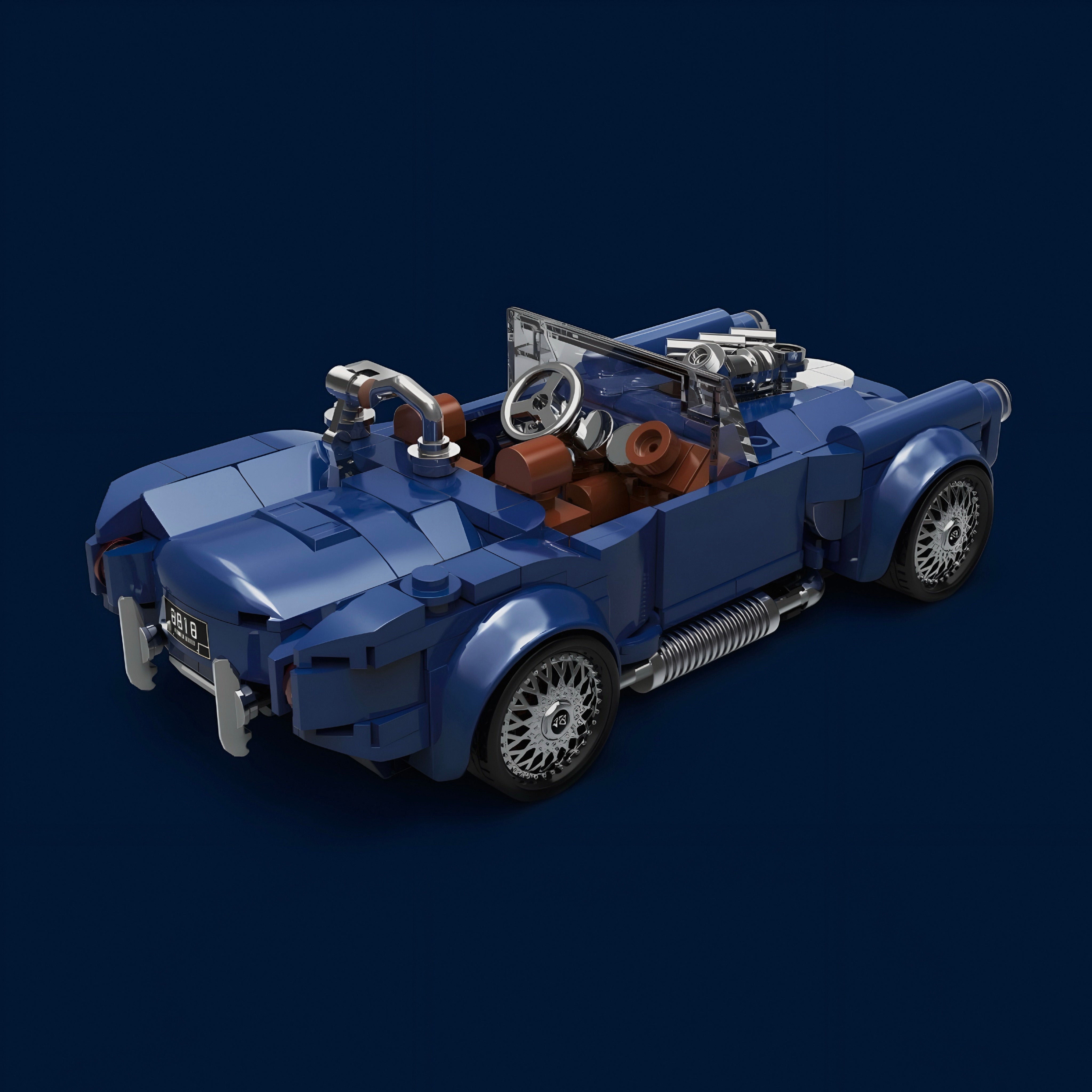 1966 Muscle Car Icon | 328pcs | Block World