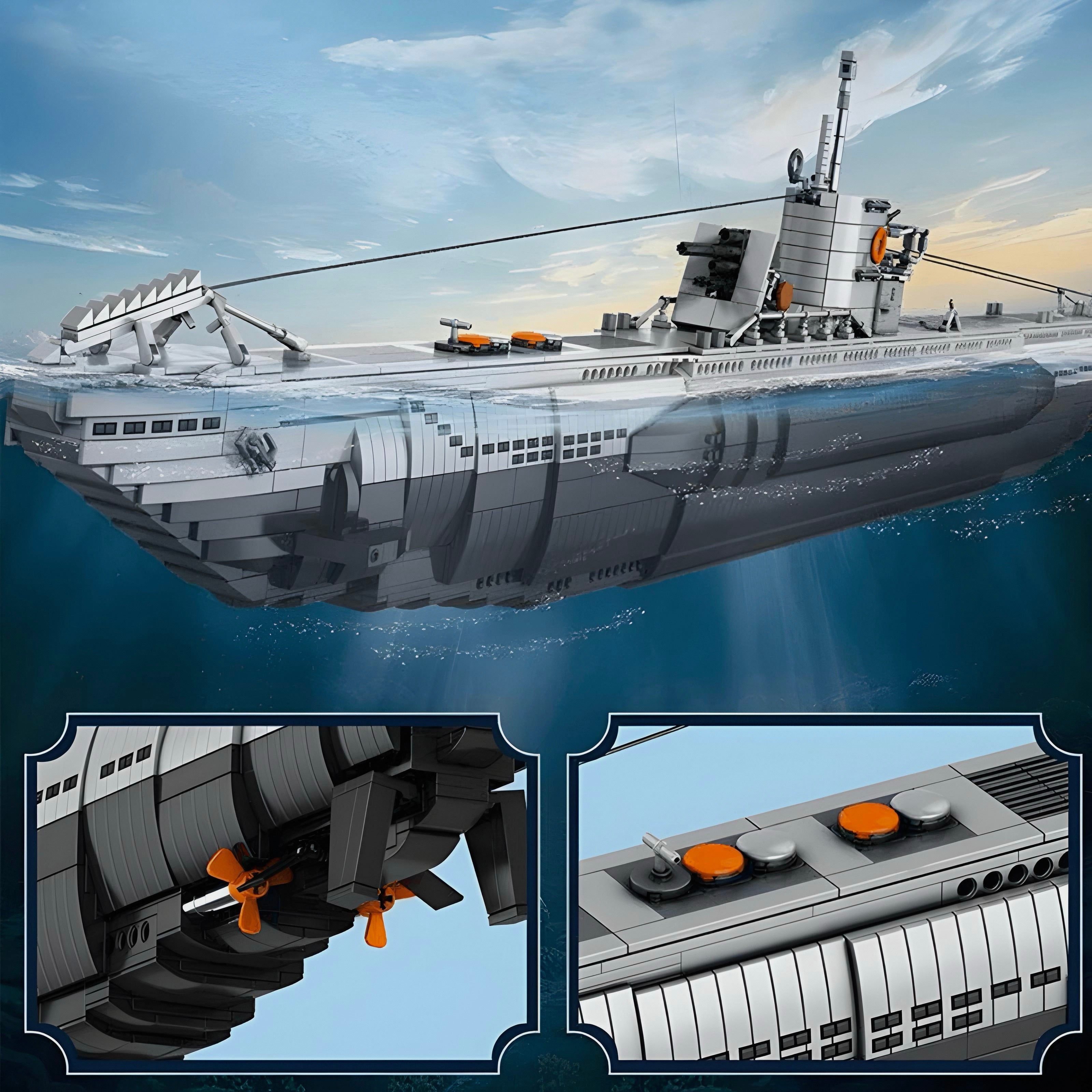 German U-Boat | 3988pcs | Block World