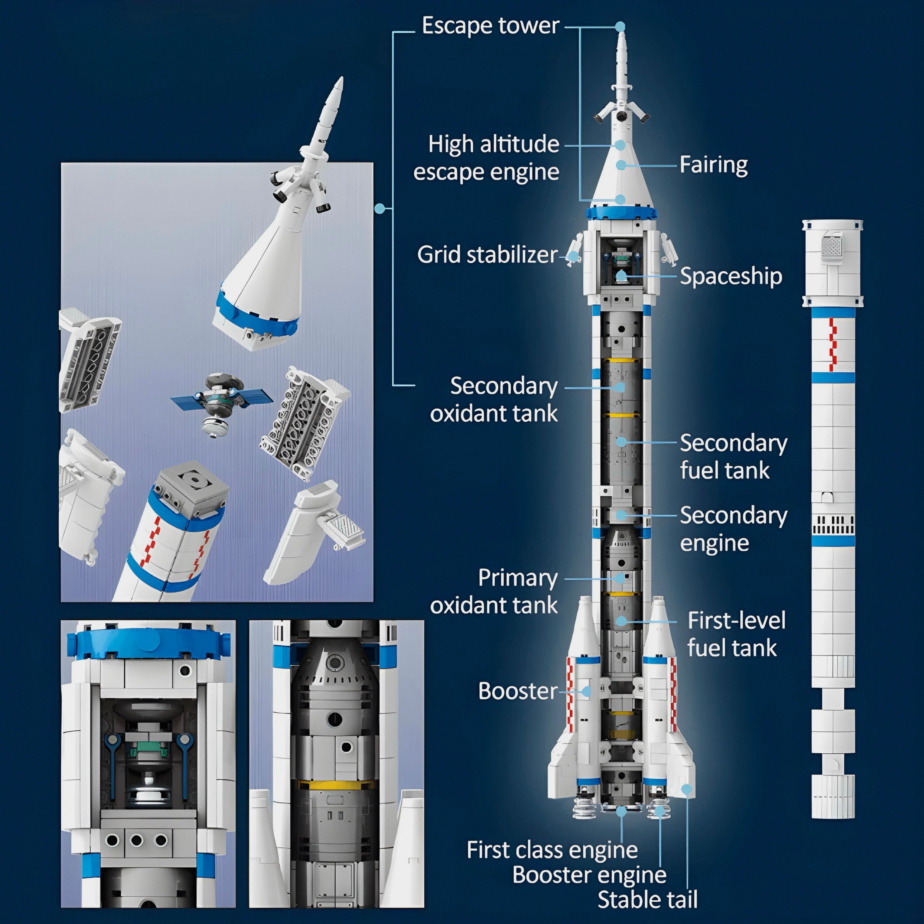 Long March 2F Launch Vehicle | 904pcs