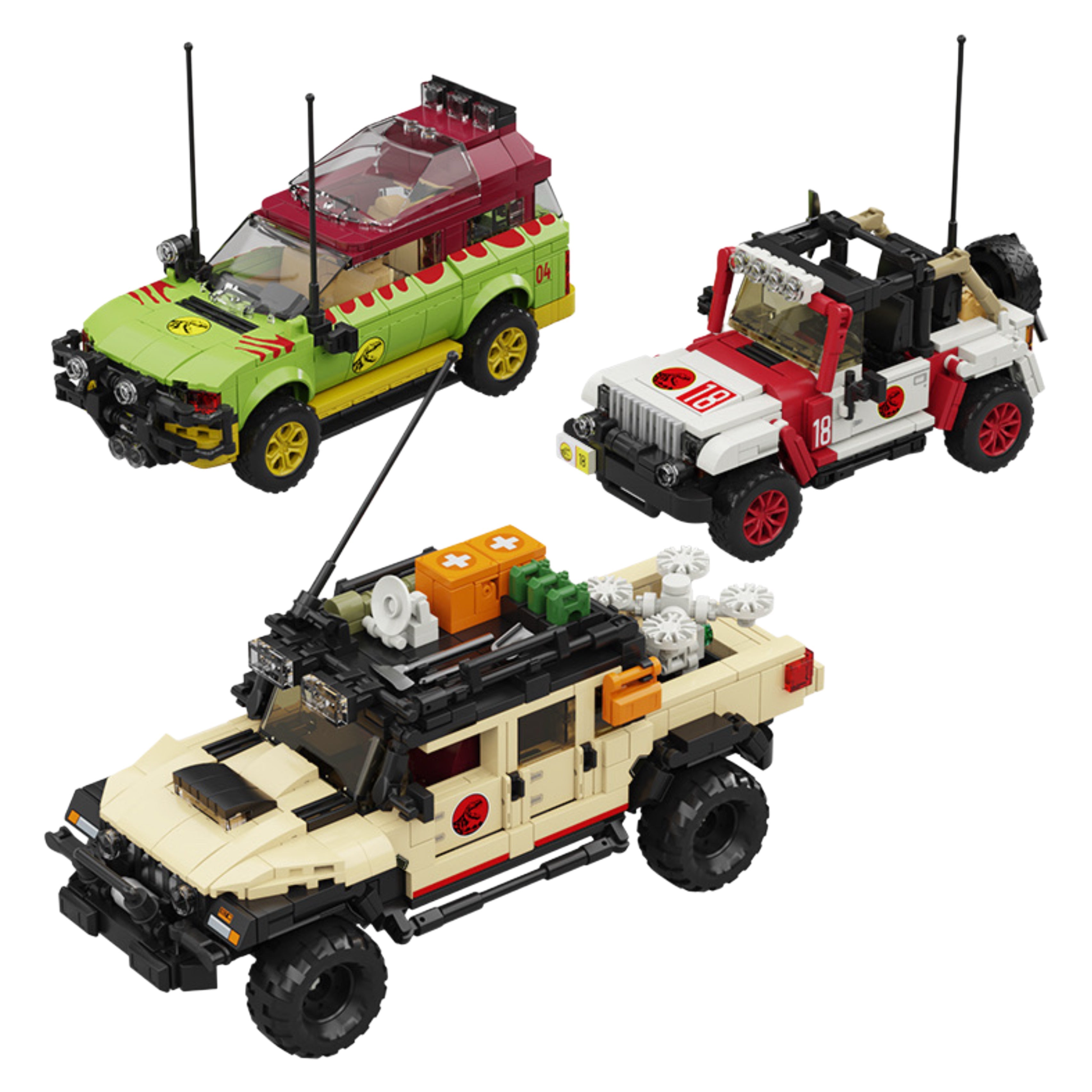 Classic Safari Off-Roaders Bundle | 1632pcs | Block World