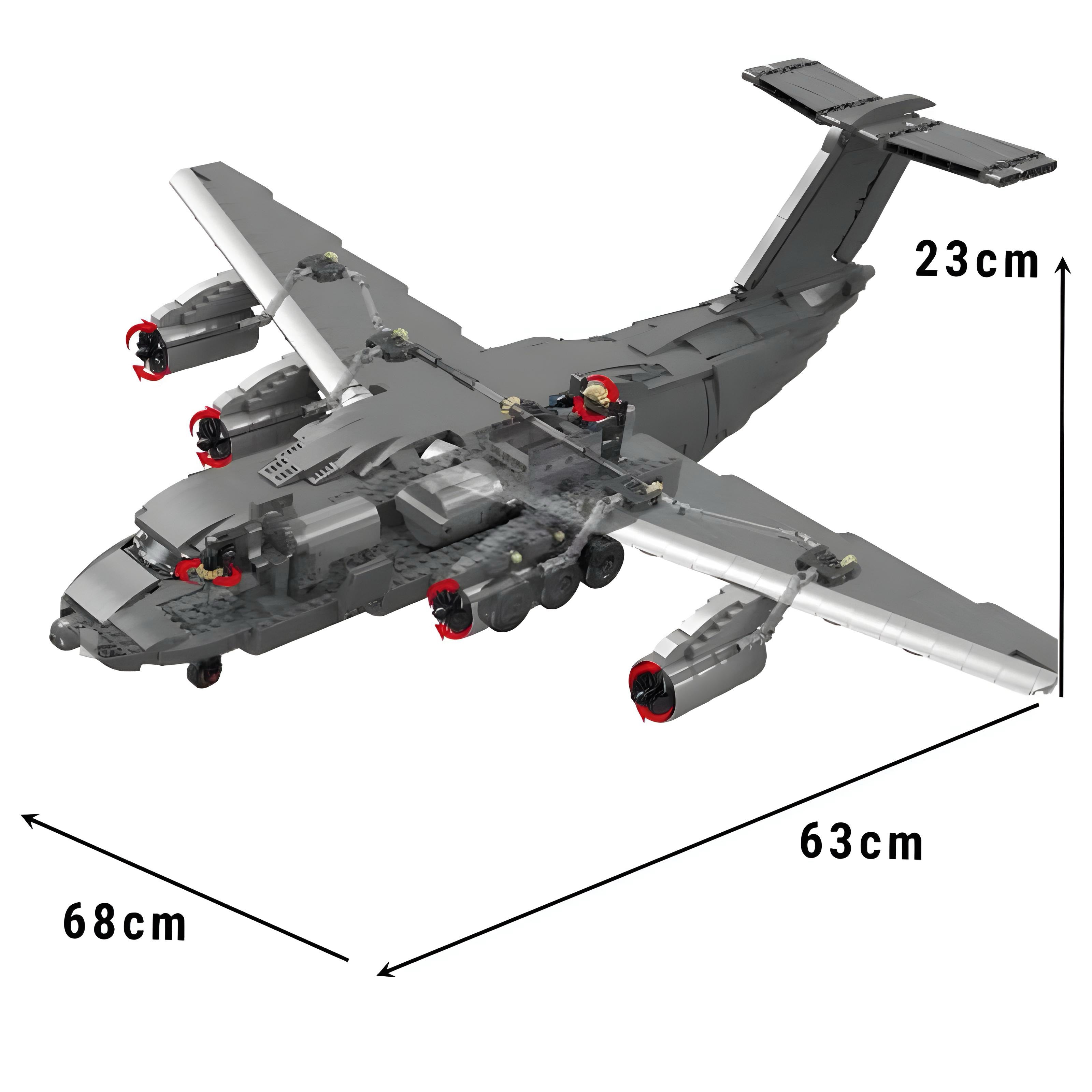 Y-20 Large Military Aircraft | 2202pcs