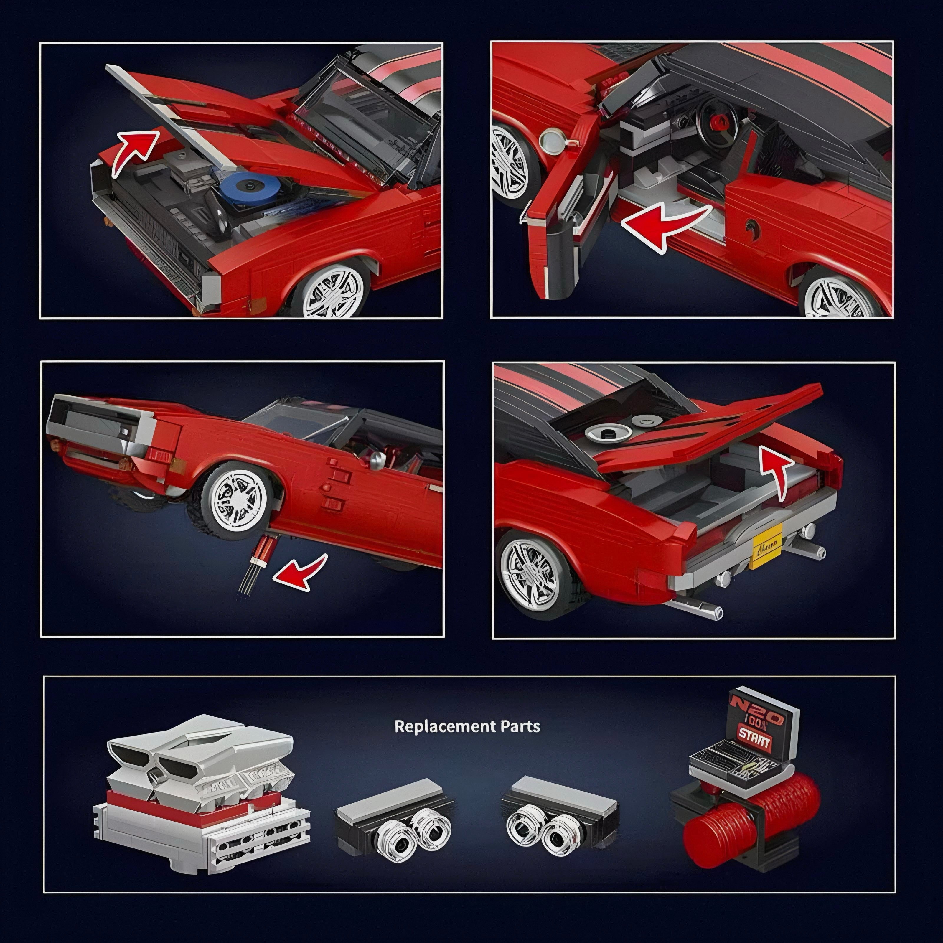 Classic American V8 | 1869pcs | Block World