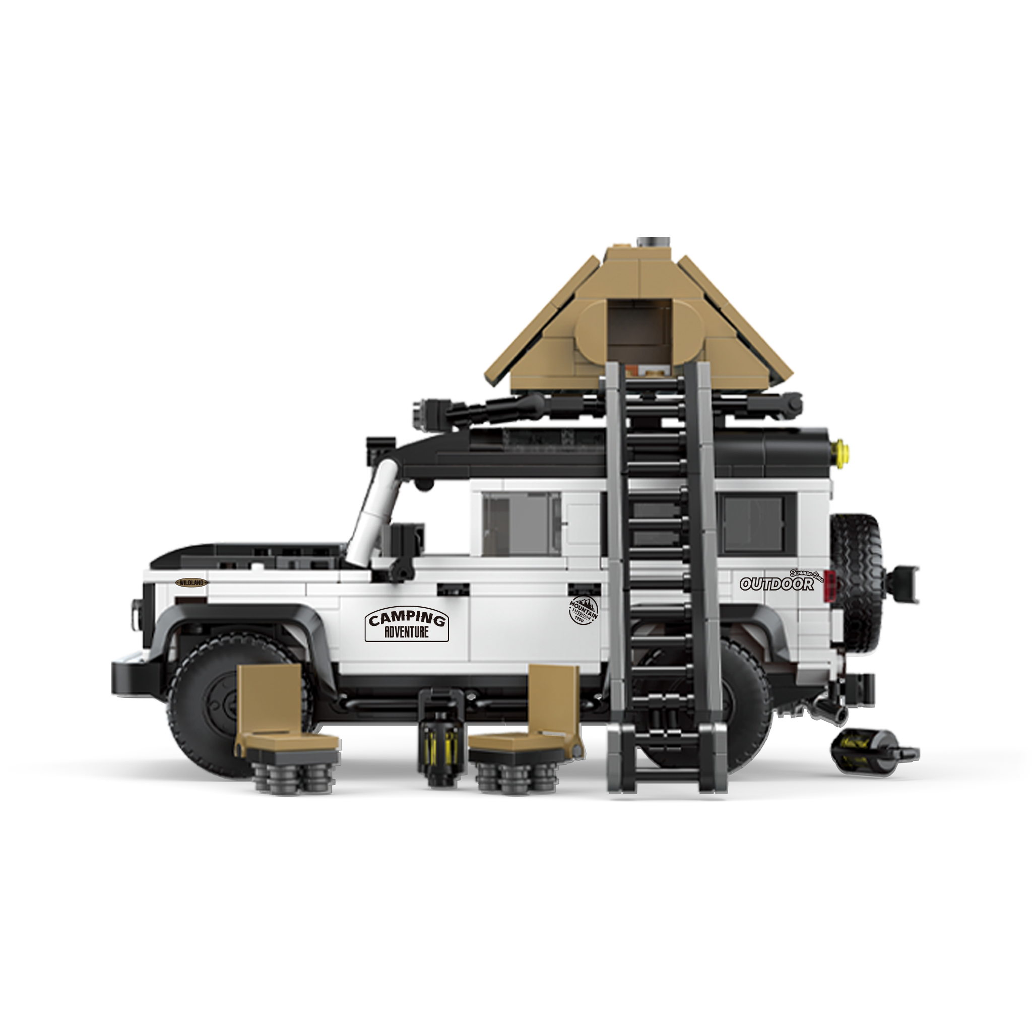 Camping Edition British Off Roader | 676pcs | Block World