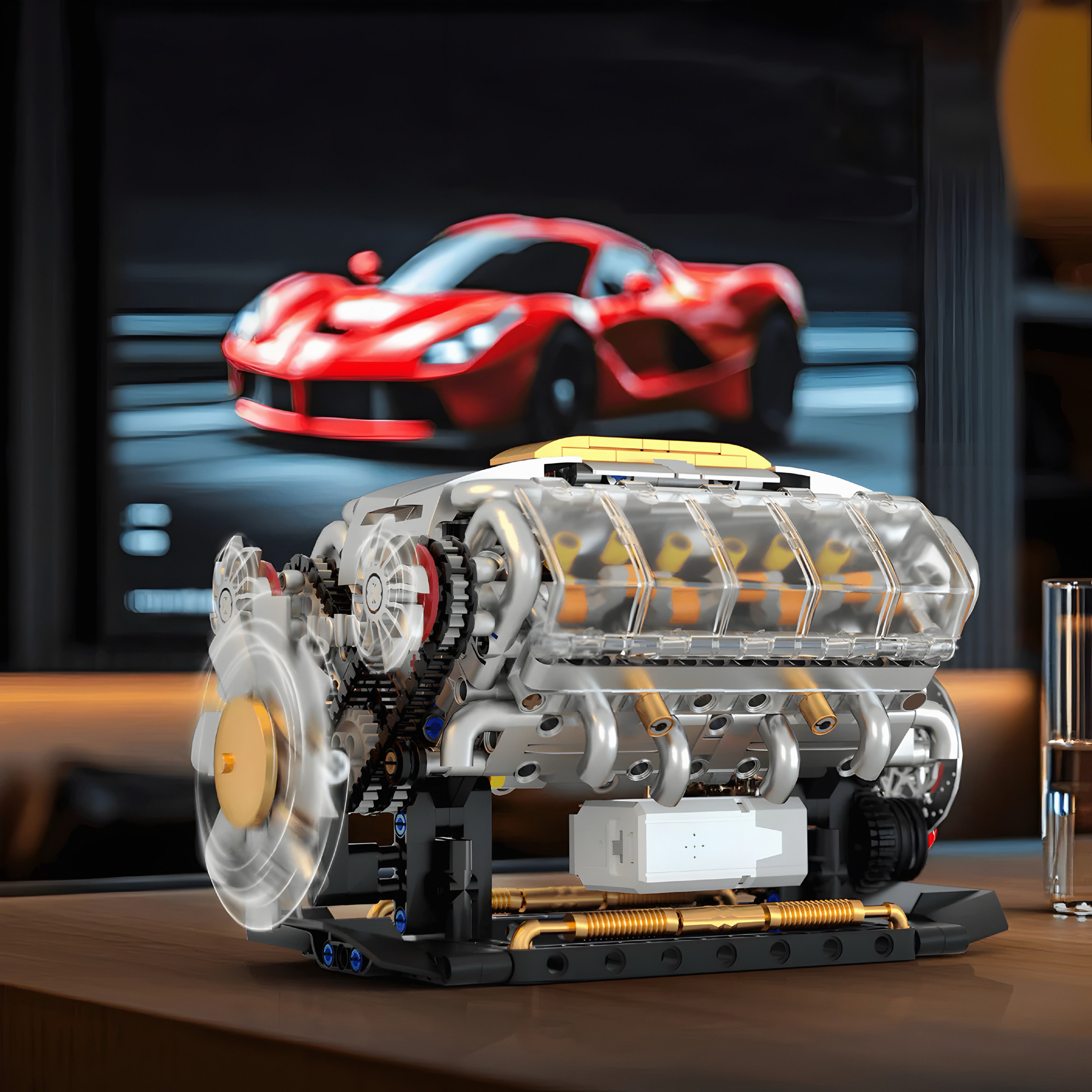 Motorised V8 Engine | 692pcs