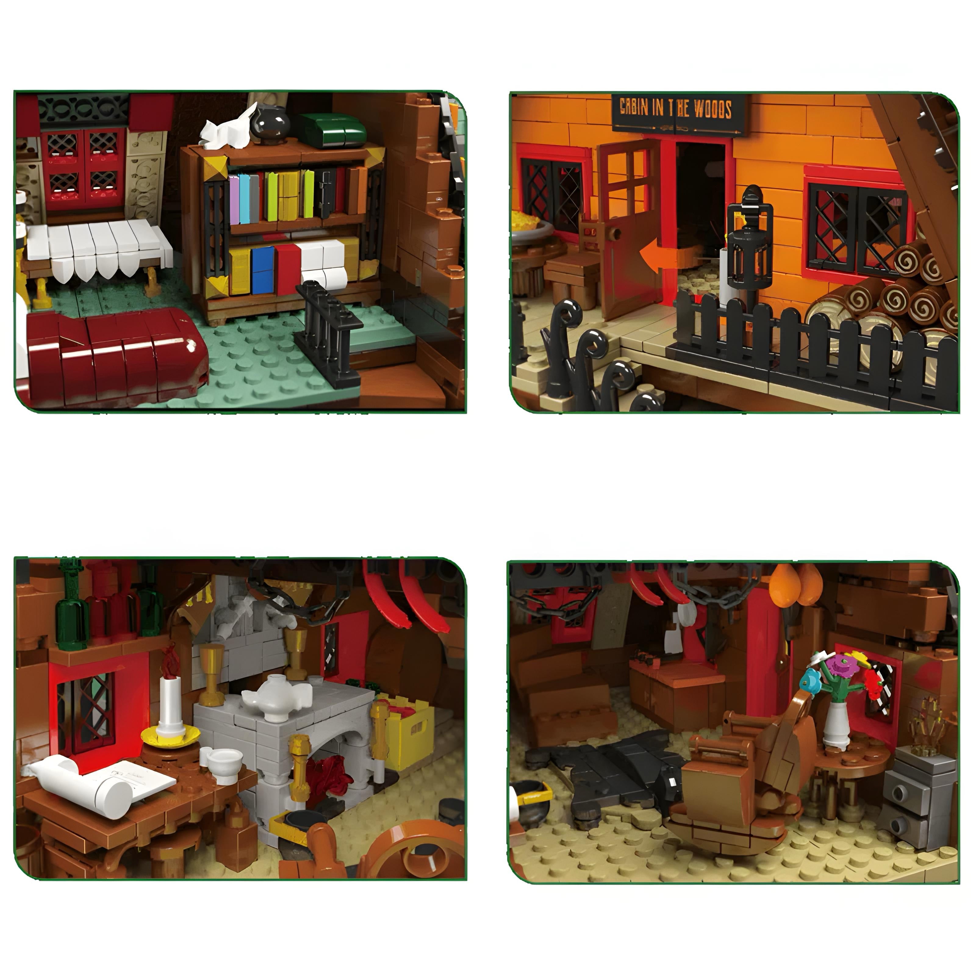 Wooden Cabin in the Woods | 3398pcs