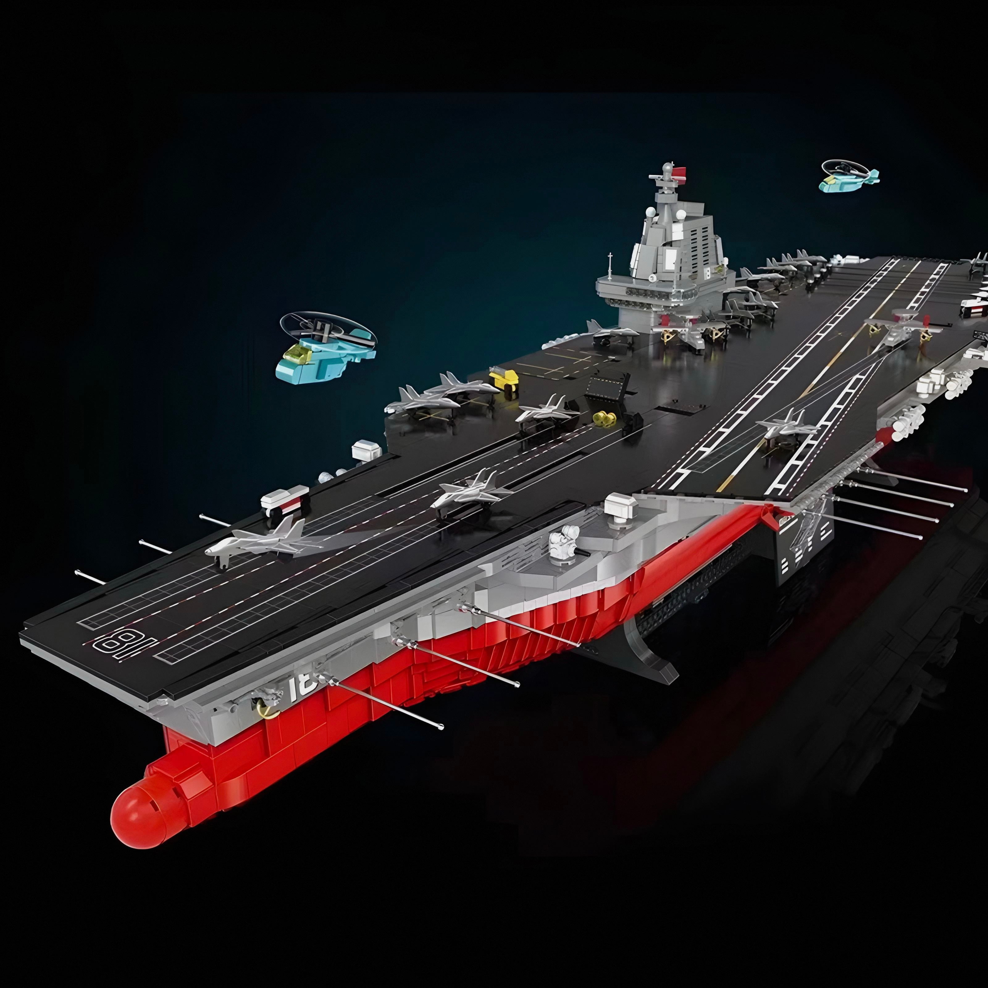Aircraft Carrier 1:250 | 7018pcs | Block World