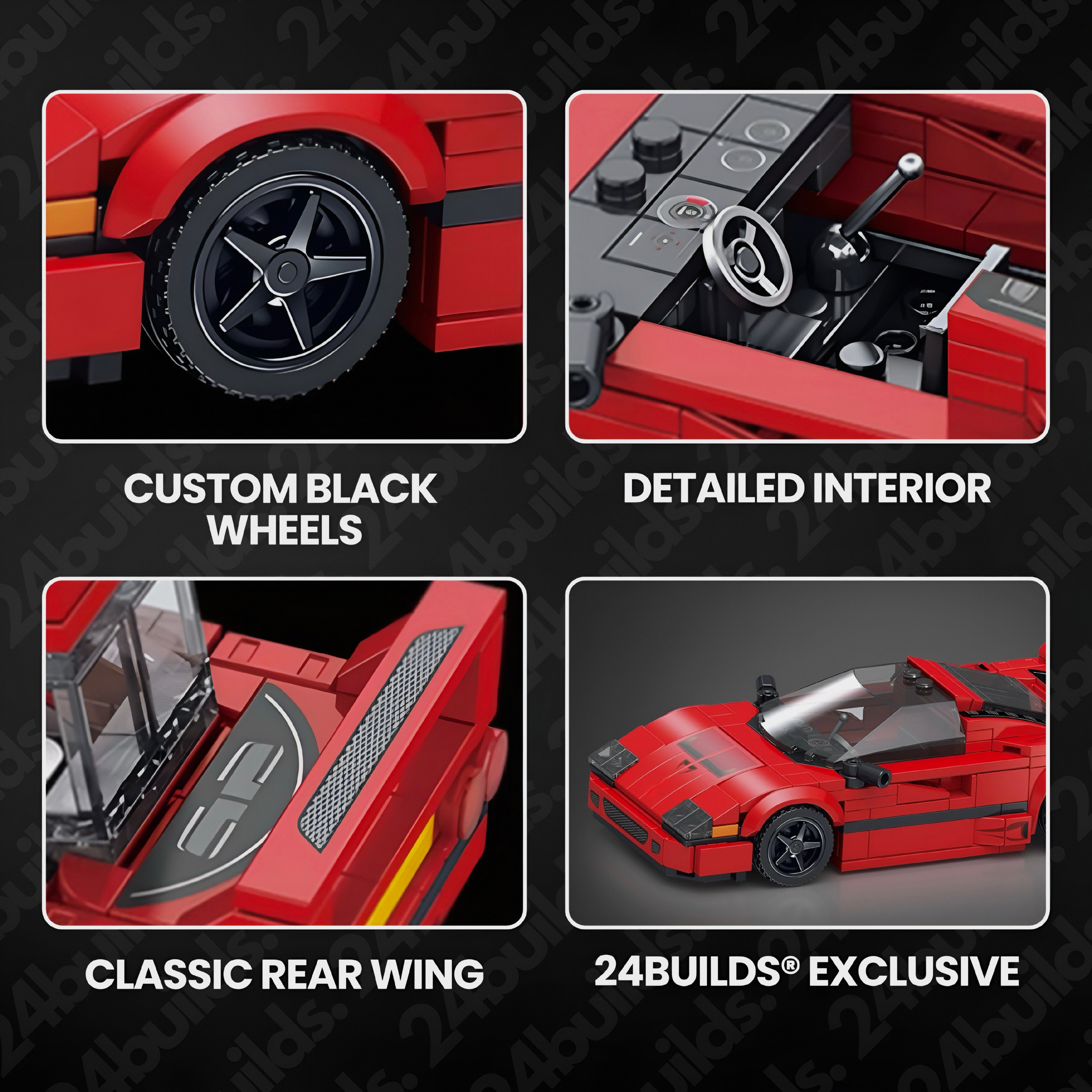 24builds® F40 | 324pcs | Block World