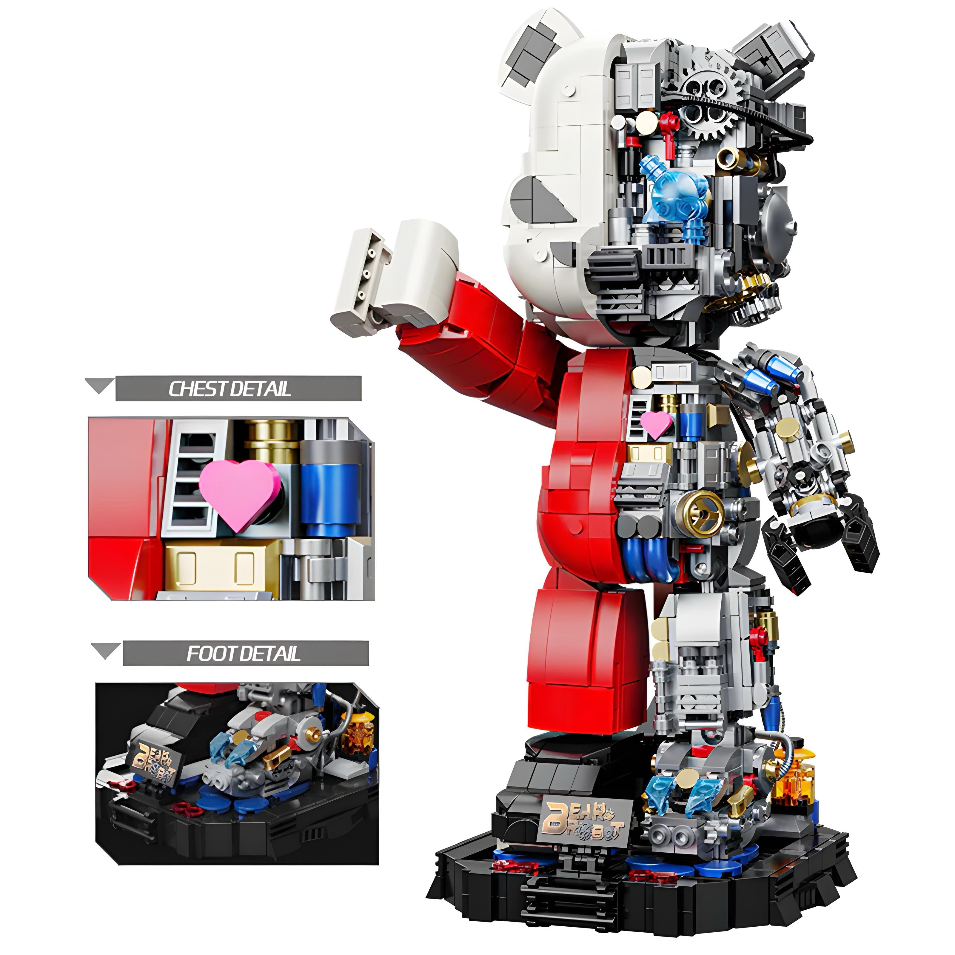 Bearblock #Angrypanda 400% | 1402pcs | Block World