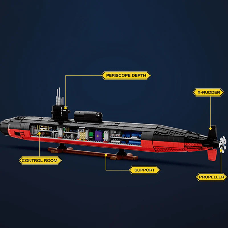 Military Los Angeles-class SSN Submarine | 2987pcs