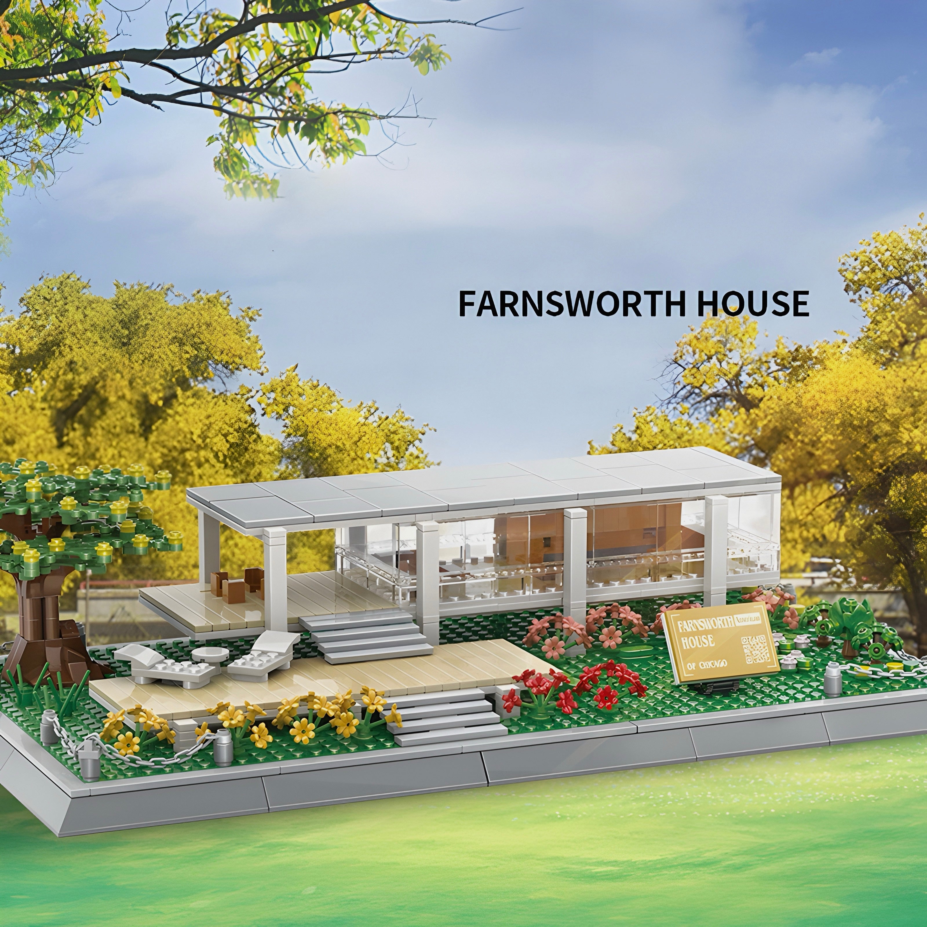 Farnsworth House | 664pcs | Block World