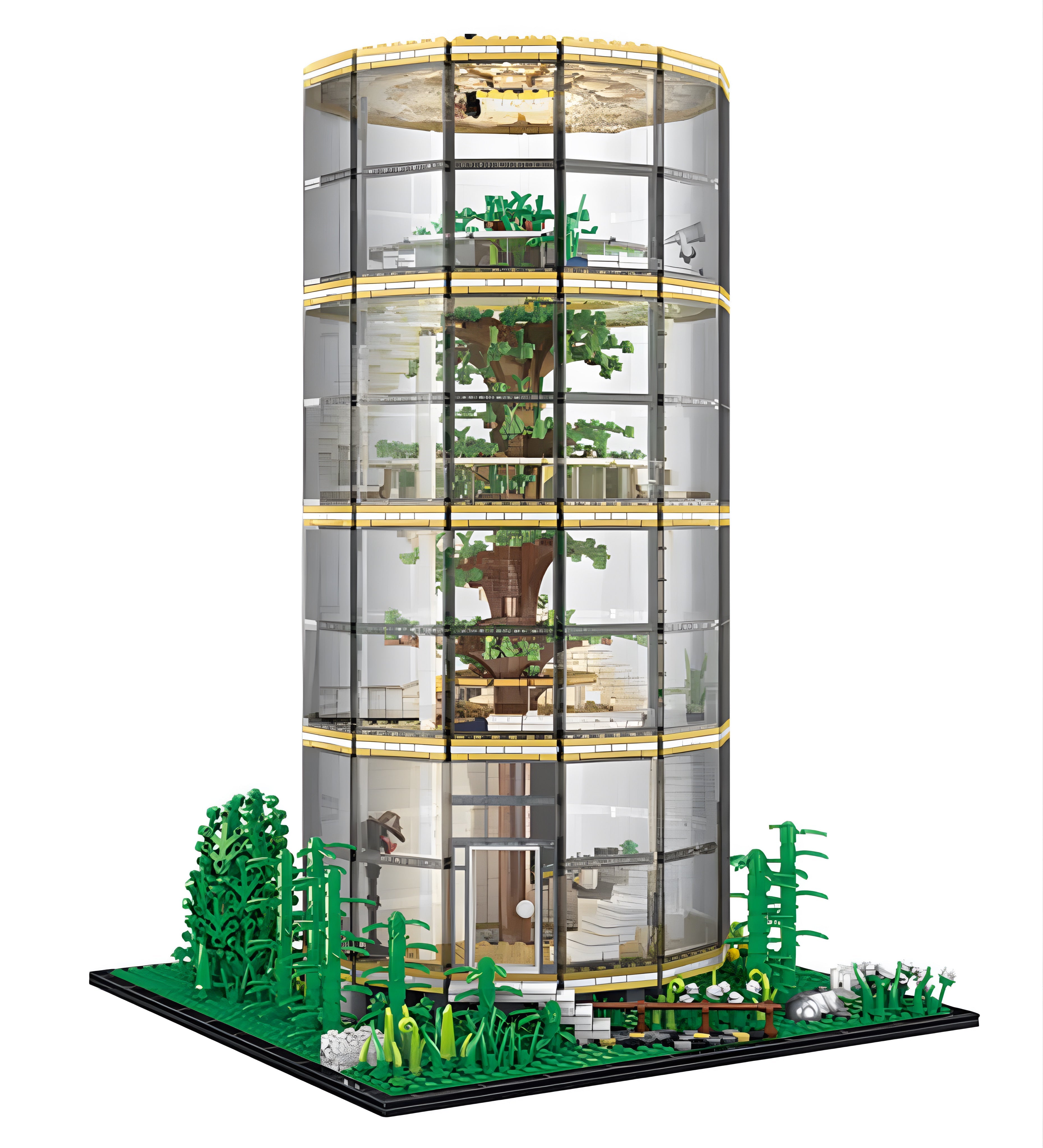 Glass Dome Tree House | 3495pcs | Block World